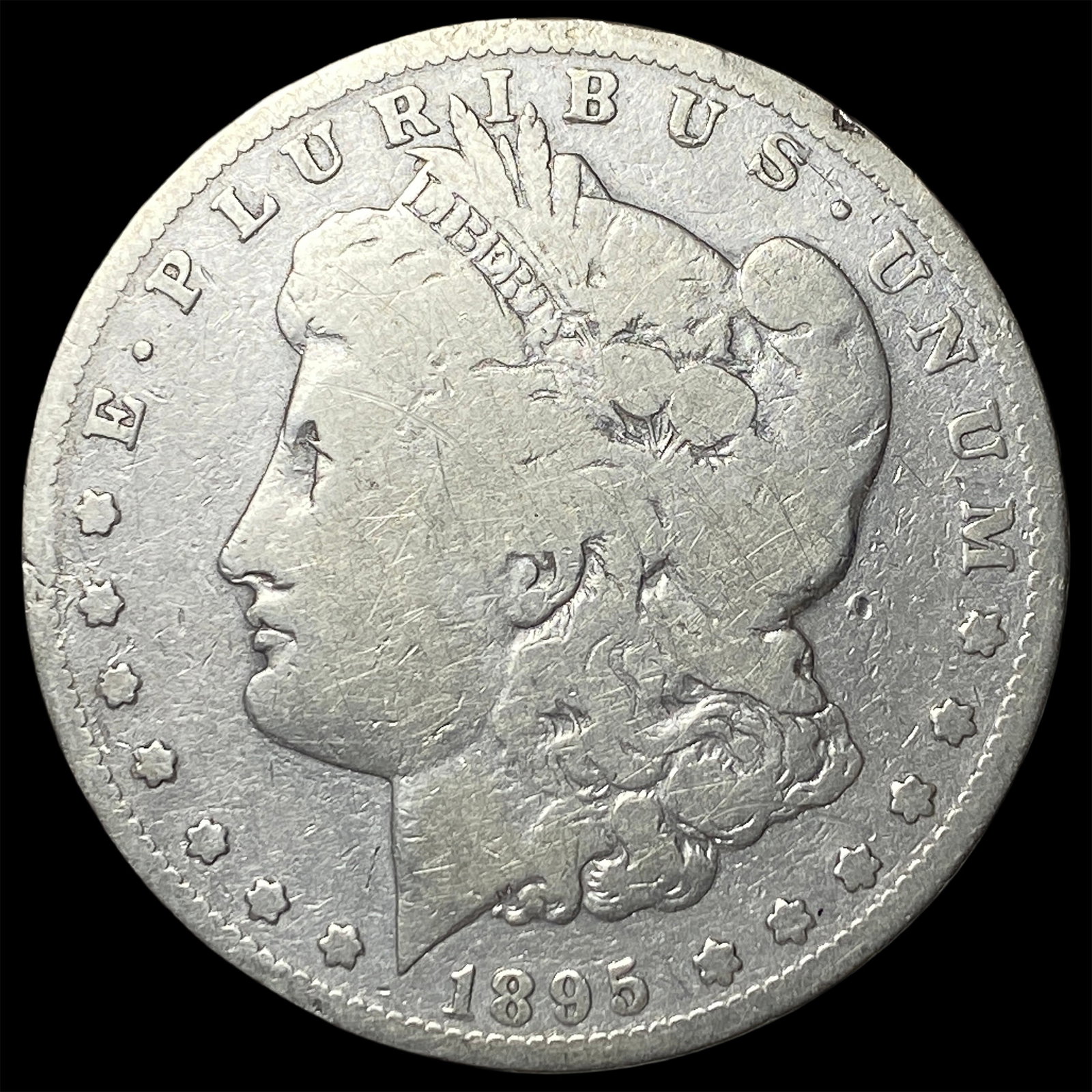 1895-S Silver Morgan Dollar NICELY CIRCULATED: 1895-S Silver Morgan Dollar NICELY CIRCULATED