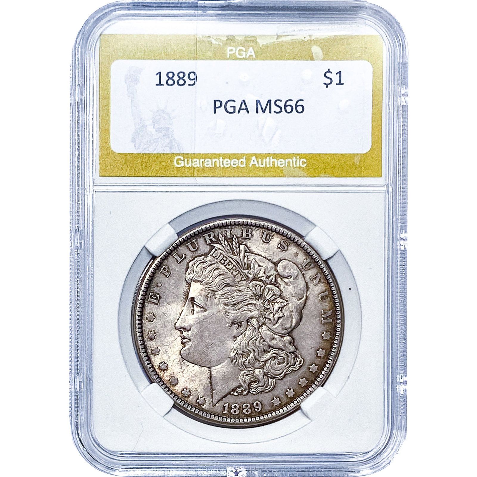 1889 Morgan Silver Dollar PGA MS66: 1889 Morgan Silver Dollar PGA MS66