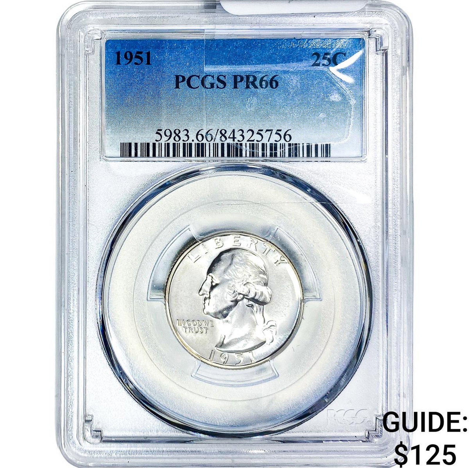1951 Washington Silver Quarter PCGS PR66 (1 of 2)