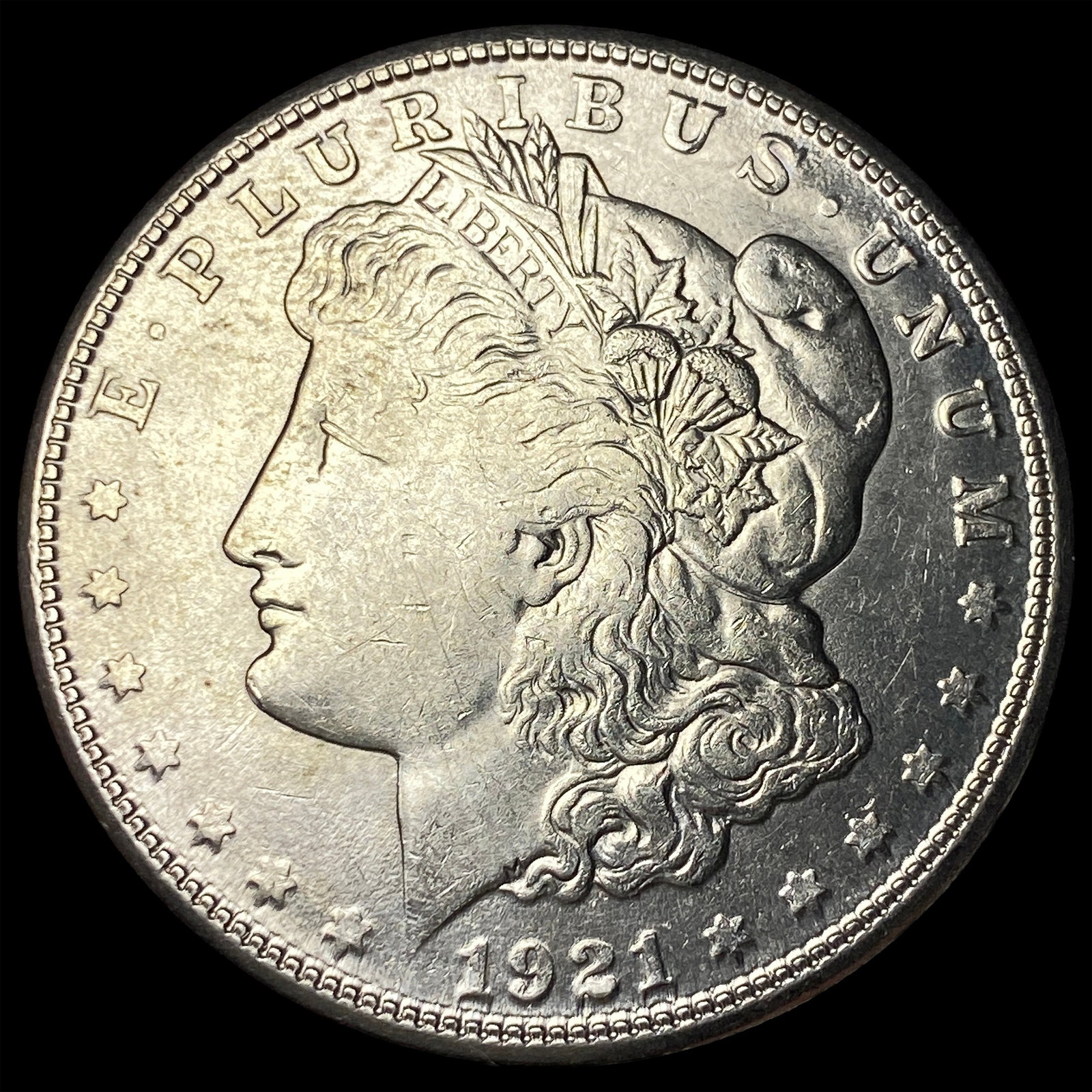 1921-S Silver Morgan Dollar CHOICE AU: 1921-S Silver Morgan Dollar CHOICE AU
