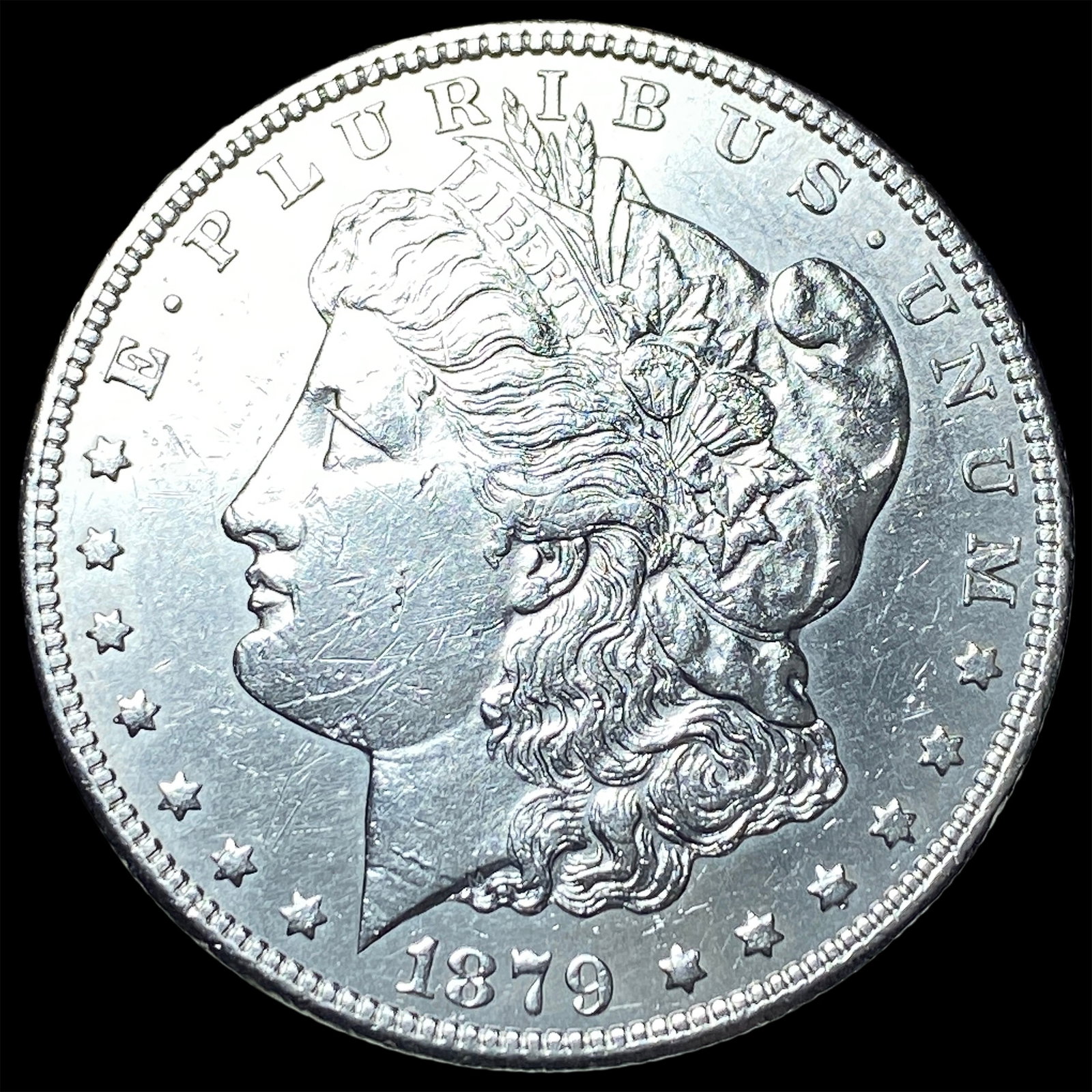 1879-S Rev 78 Silver Morgan Dollar CLOSELY UNCIRCULATED: 1879-S Rev 78 Silver Morgan Dollar CLOSELY UNCIRCULATED