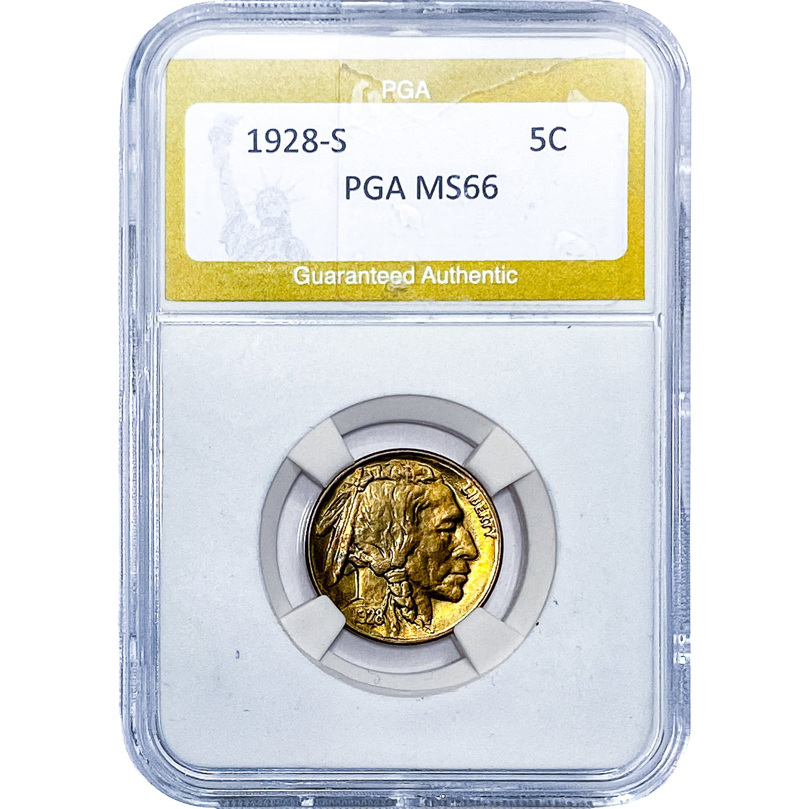 1928-S Buffalo Nickel PGA MS66 (1 of 2)