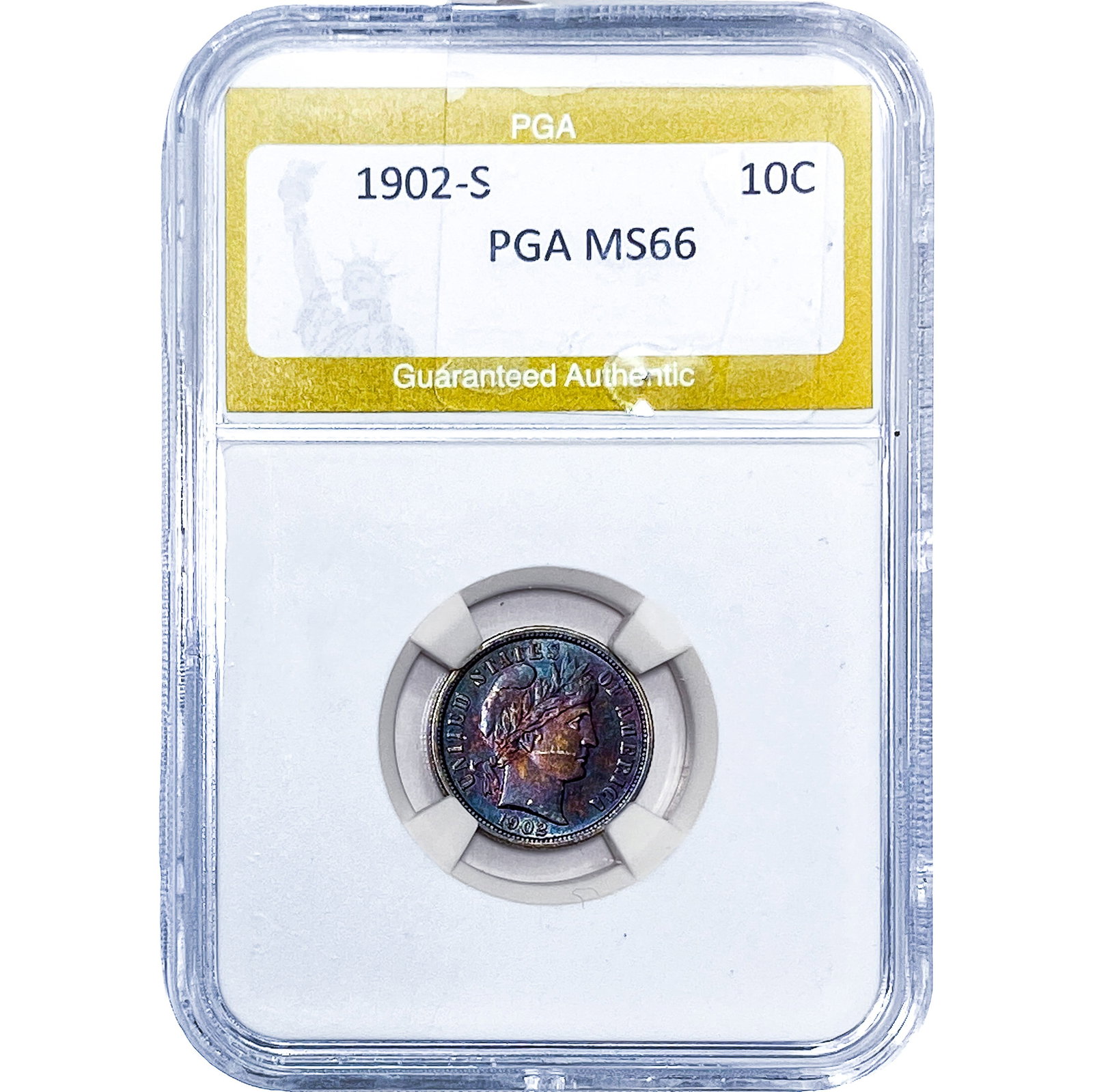 1902-S Barber Dime PGA MS66 (1 of 2)