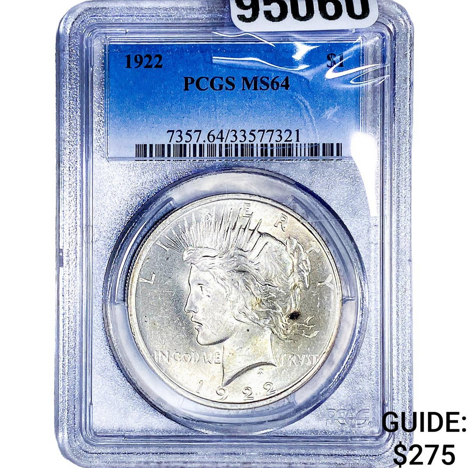 1922 Silver Peace Dollar PCGS MS64 (1 of 2)