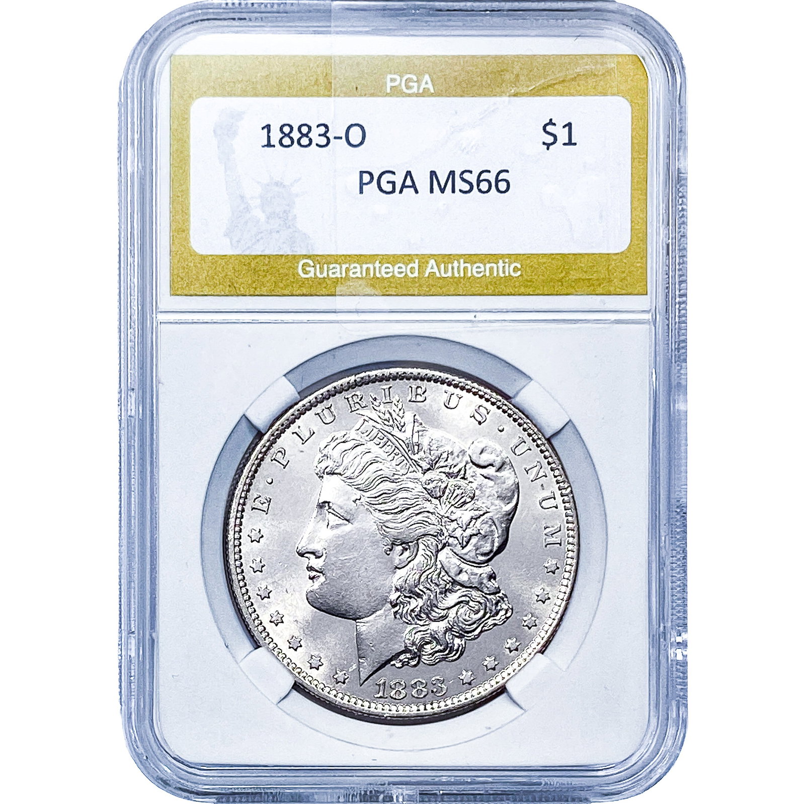 1883-O Morgan Silver Dollar PGA MS66: 1883-O Morgan Silver Dollar PGA MS66