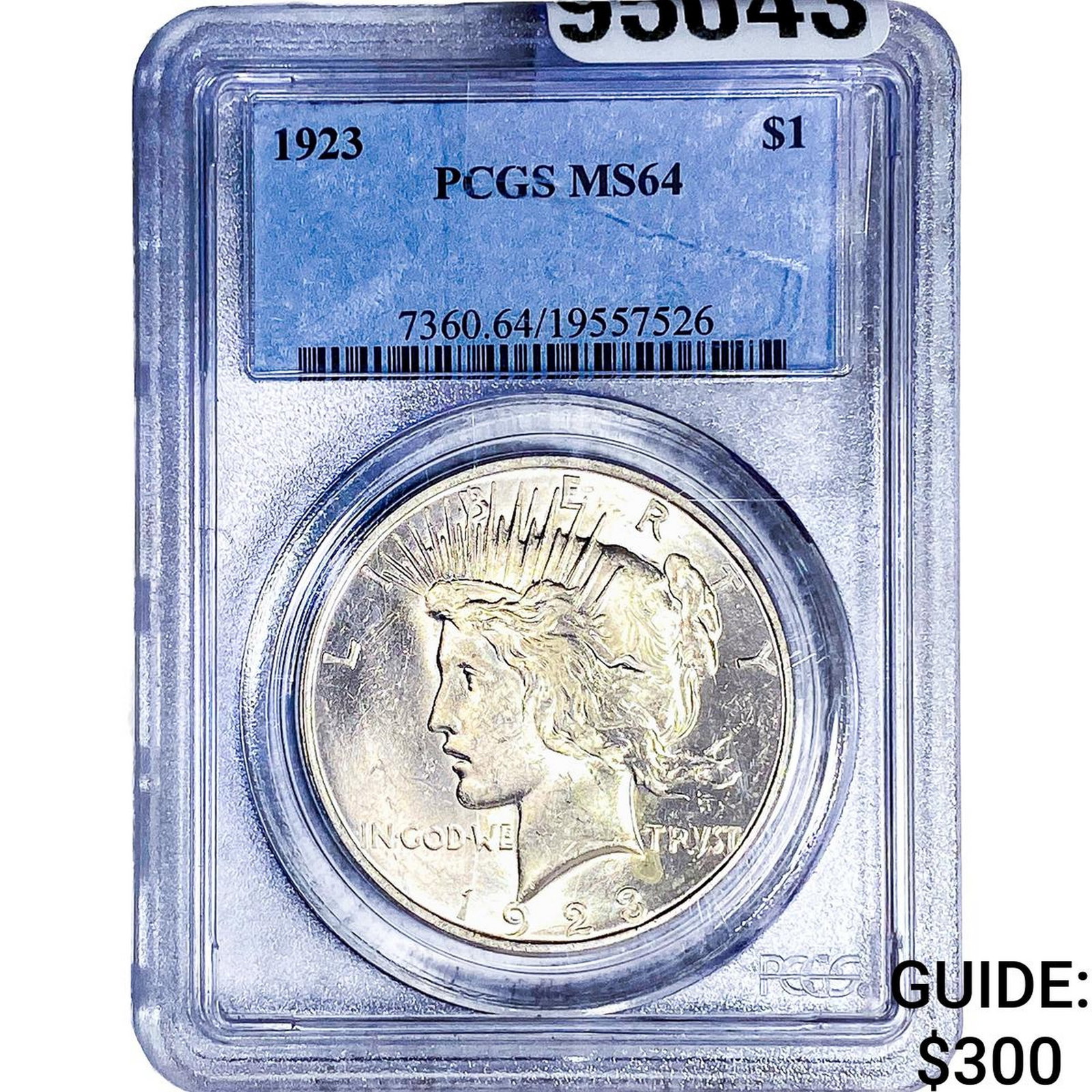 1923 Silver Peace Dollar PCGS MS64: 1923 Silver Peace Dollar PCGS MS64