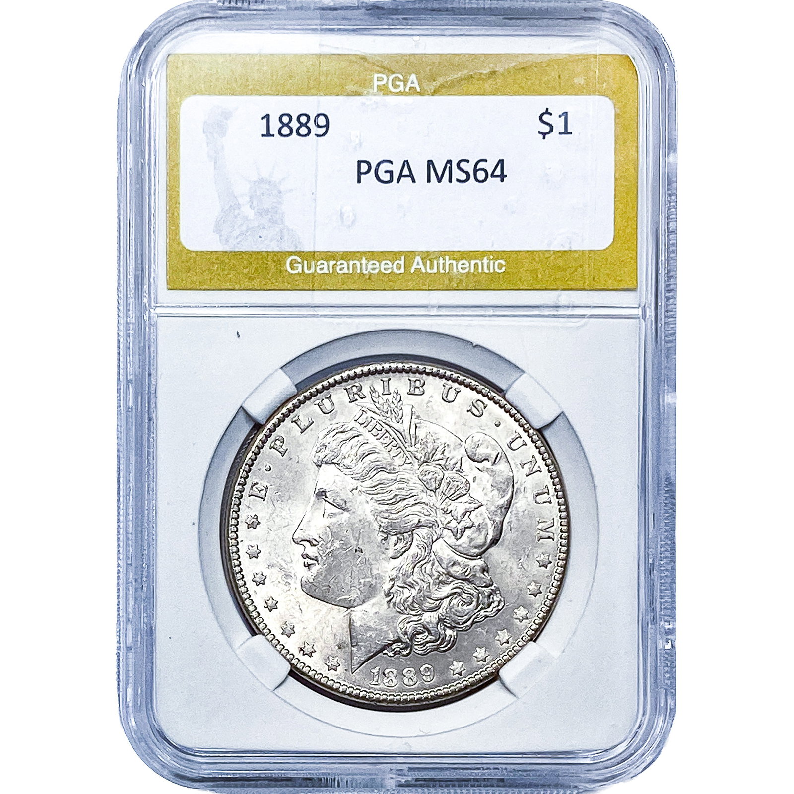1889 Morgan Silver Dollar PGA MS64: 1889 Morgan Silver Dollar PGA MS64