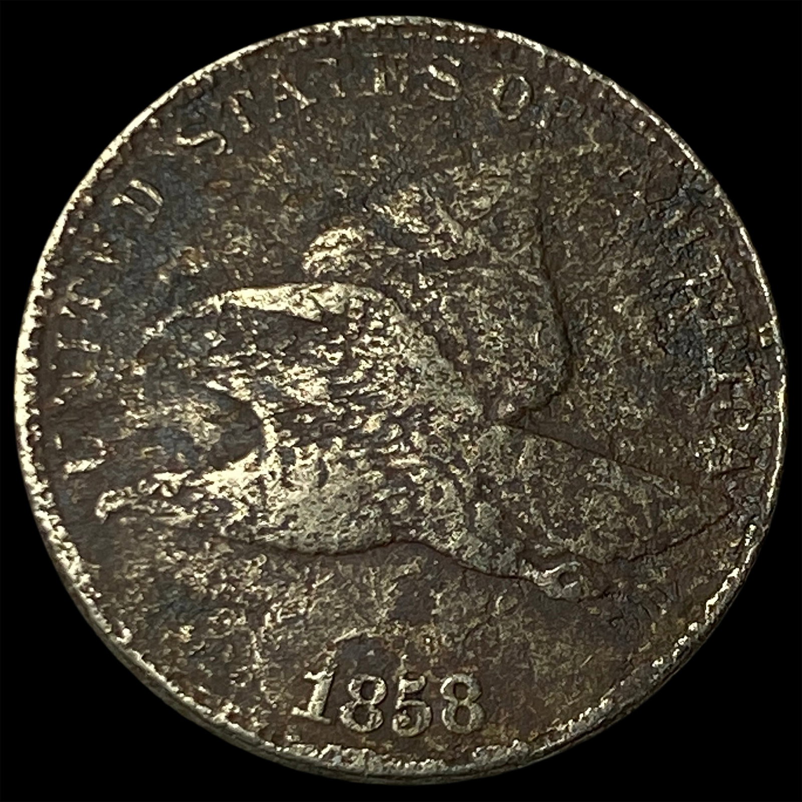 1858 Flying Eagle Cent NICELY CIRCULATED: 1858 Flying Eagle Cent NICELY CIRCULATED