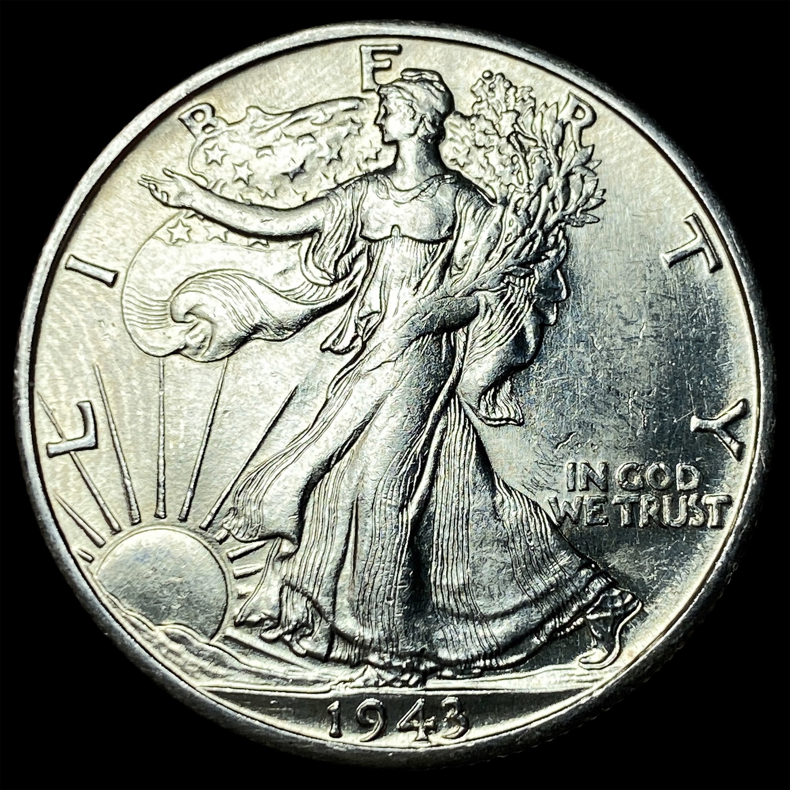 1943-D Silver Walking Liberty Half Dollar UNCIRCULATED: 1943-D Silver Walking Liberty Half Dollar UNCIRCULATED
