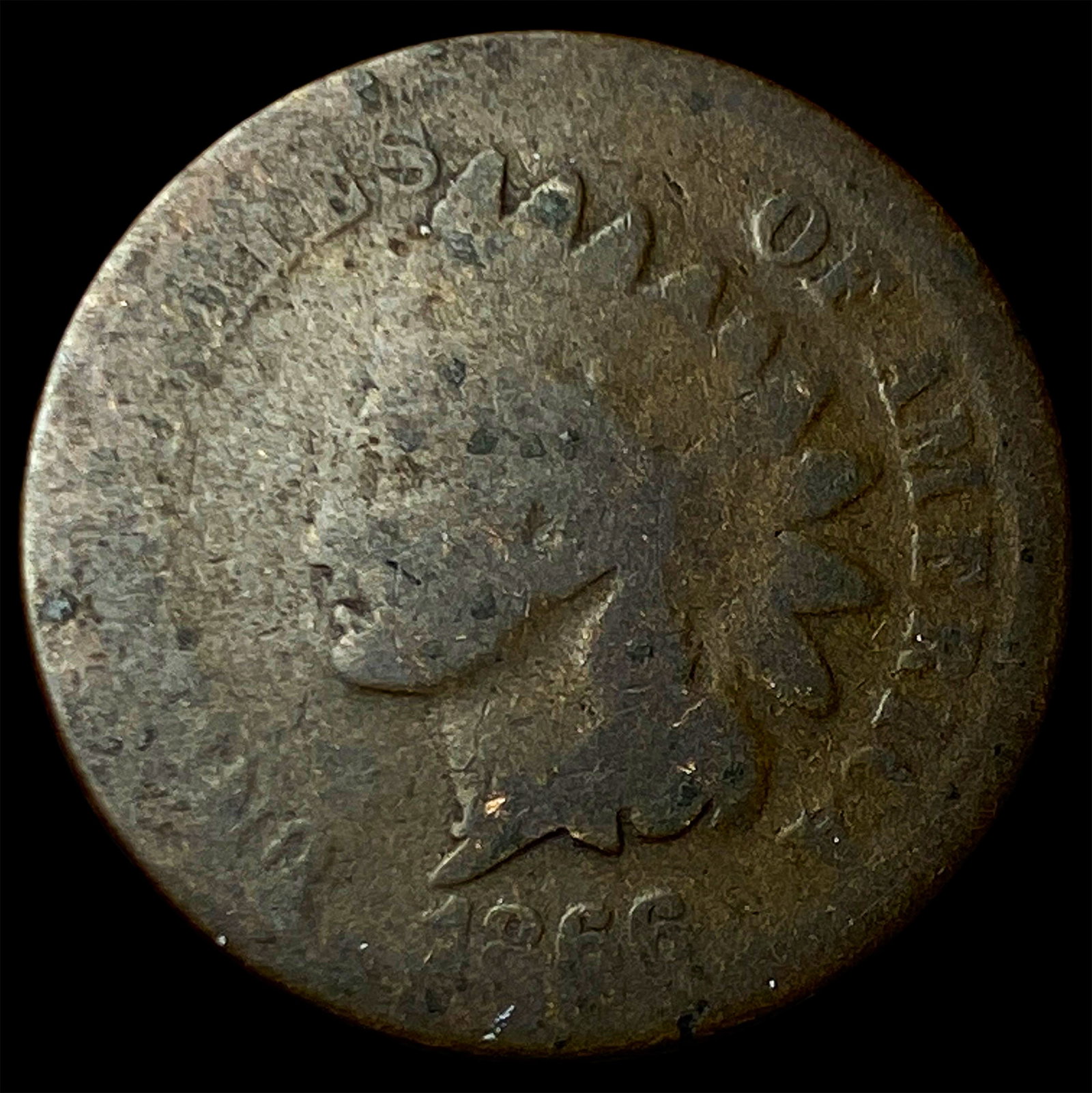 1866 Indian Head Cent NICELY CIRCULATED: 1866 Indian Head Cent NICELY CIRCULATED