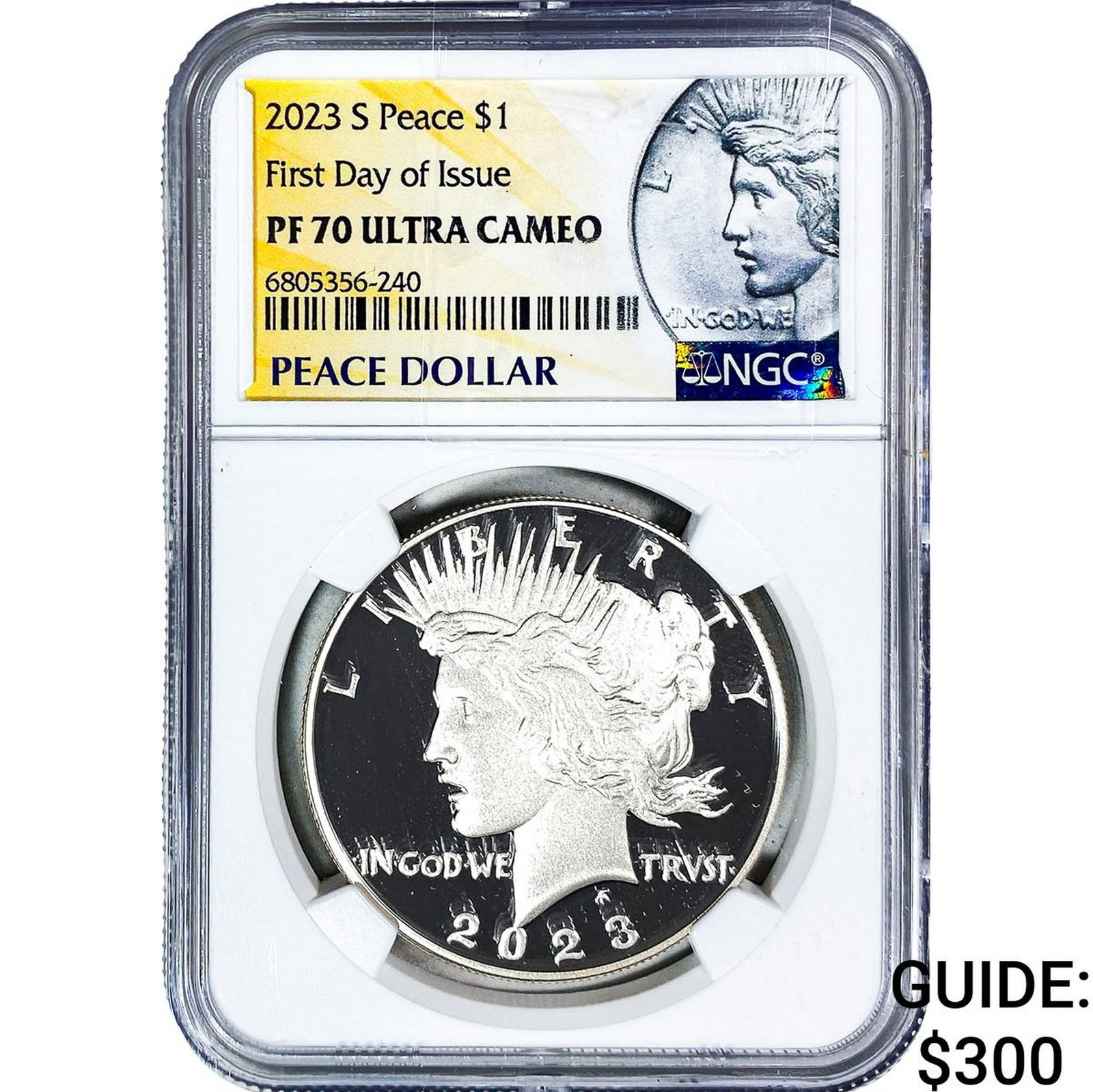 2023-S Silver Peace Dollar NGC PF70 Ultra Cameo (1 of 2)