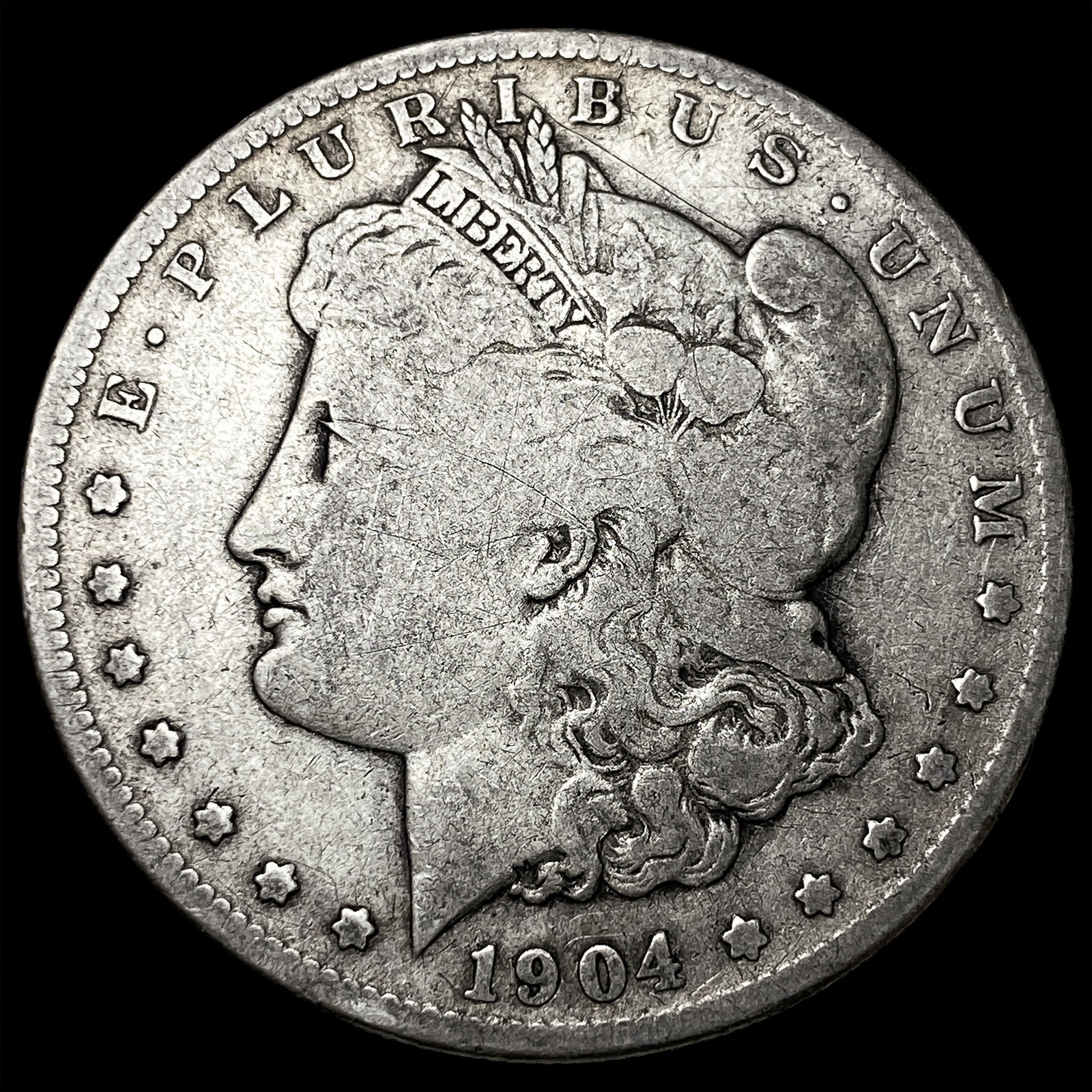 1904-S Silver Morgan Dollar LIGHTLY CIRCULATED: 1904-S Silver Morgan Dollar LIGHTLY CIRCULATED
