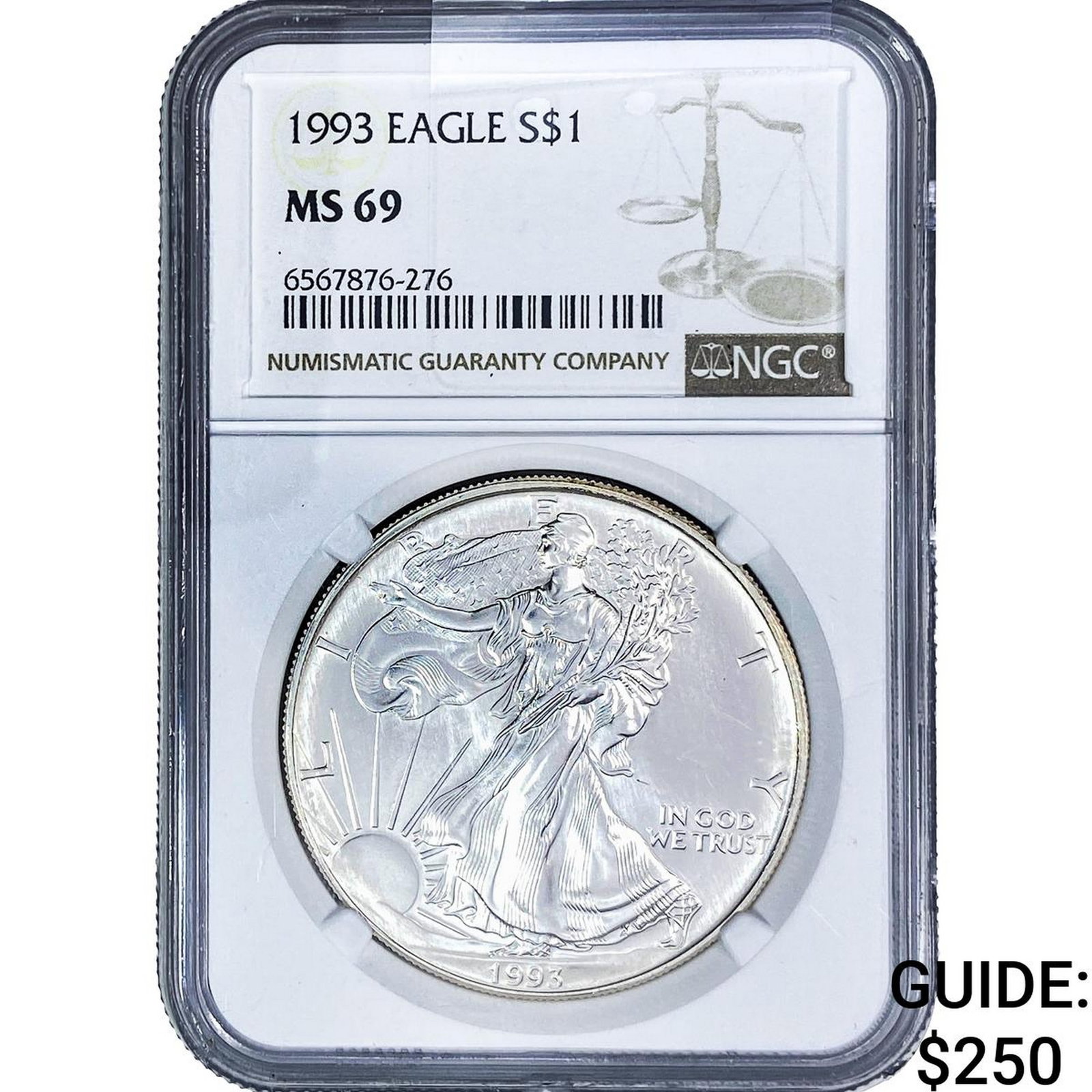 1993 Silver Eagle NGC MS69 (1 of 2)