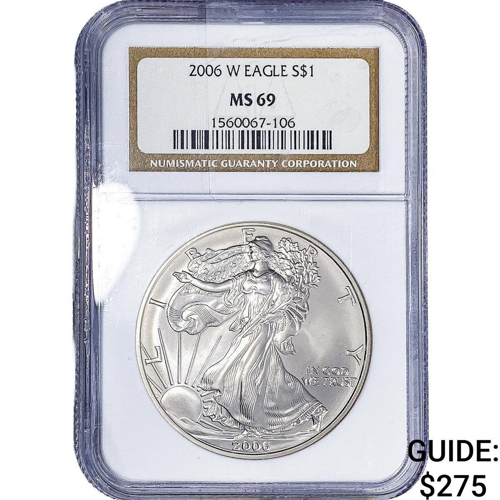 2006-W Silver Eagle NGC MS69 (1 of 2)