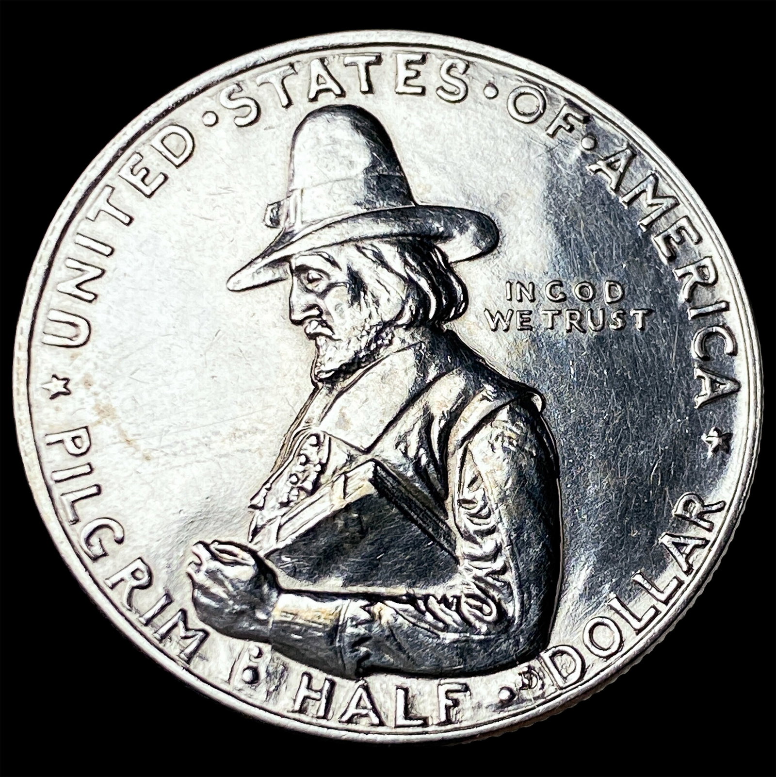 1920 Silver Pilgrim Half Dollar UNCIRCULATED (1 of 2)