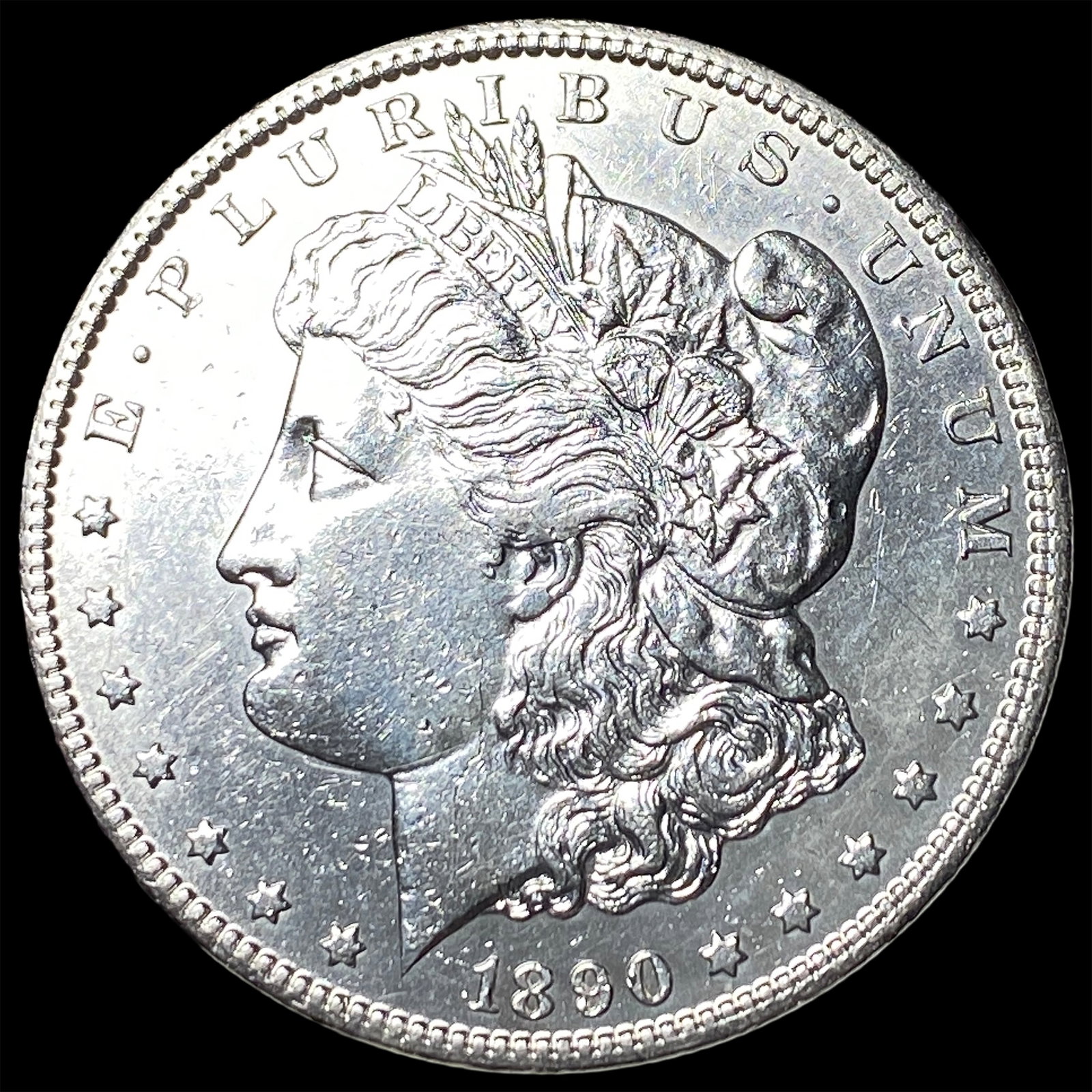 1890-CC Morgan Silver Dollar UNCIRCULATED (1 of 2)