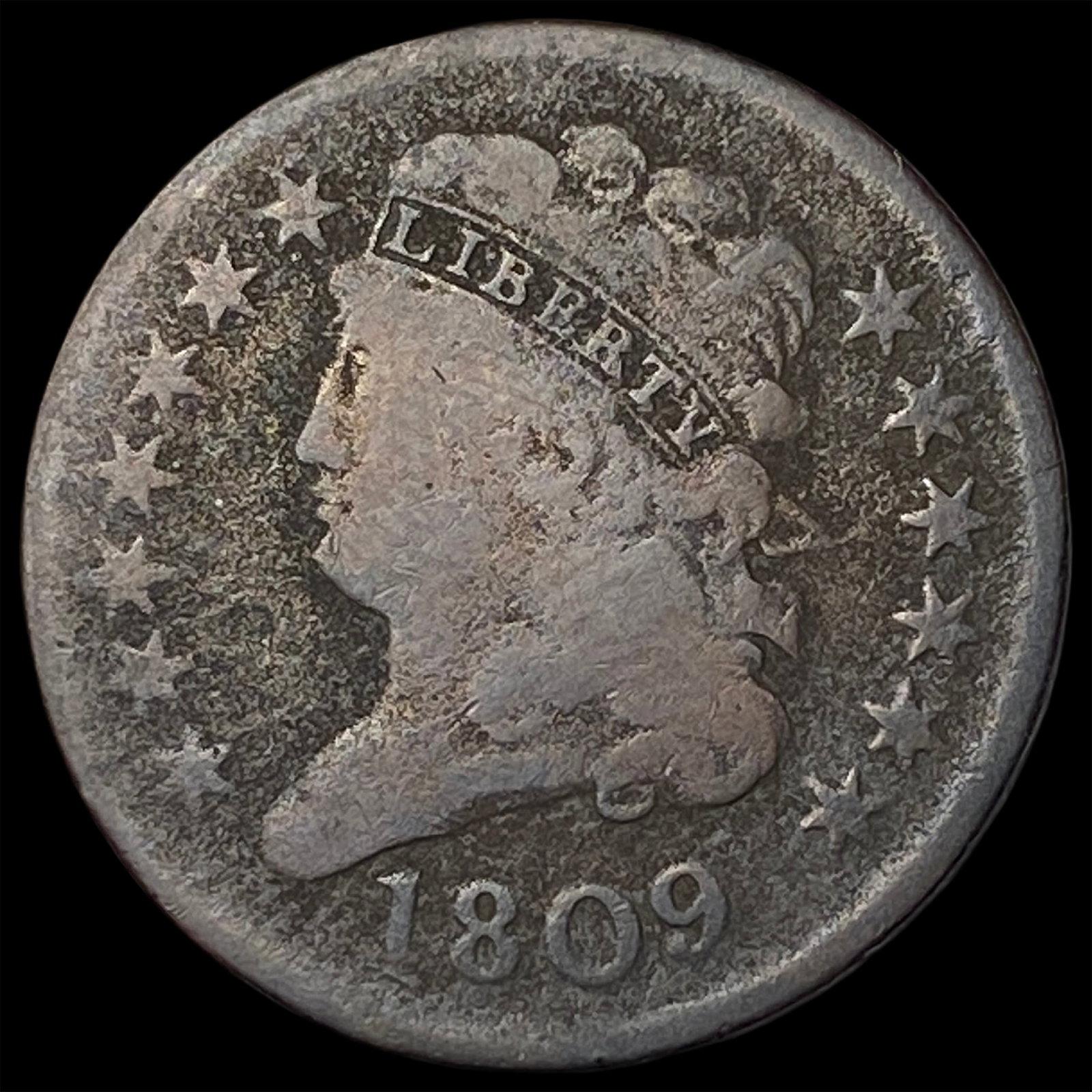 1809 Classic Head Half Cent NICELY CIRCULATED (1 of 2)