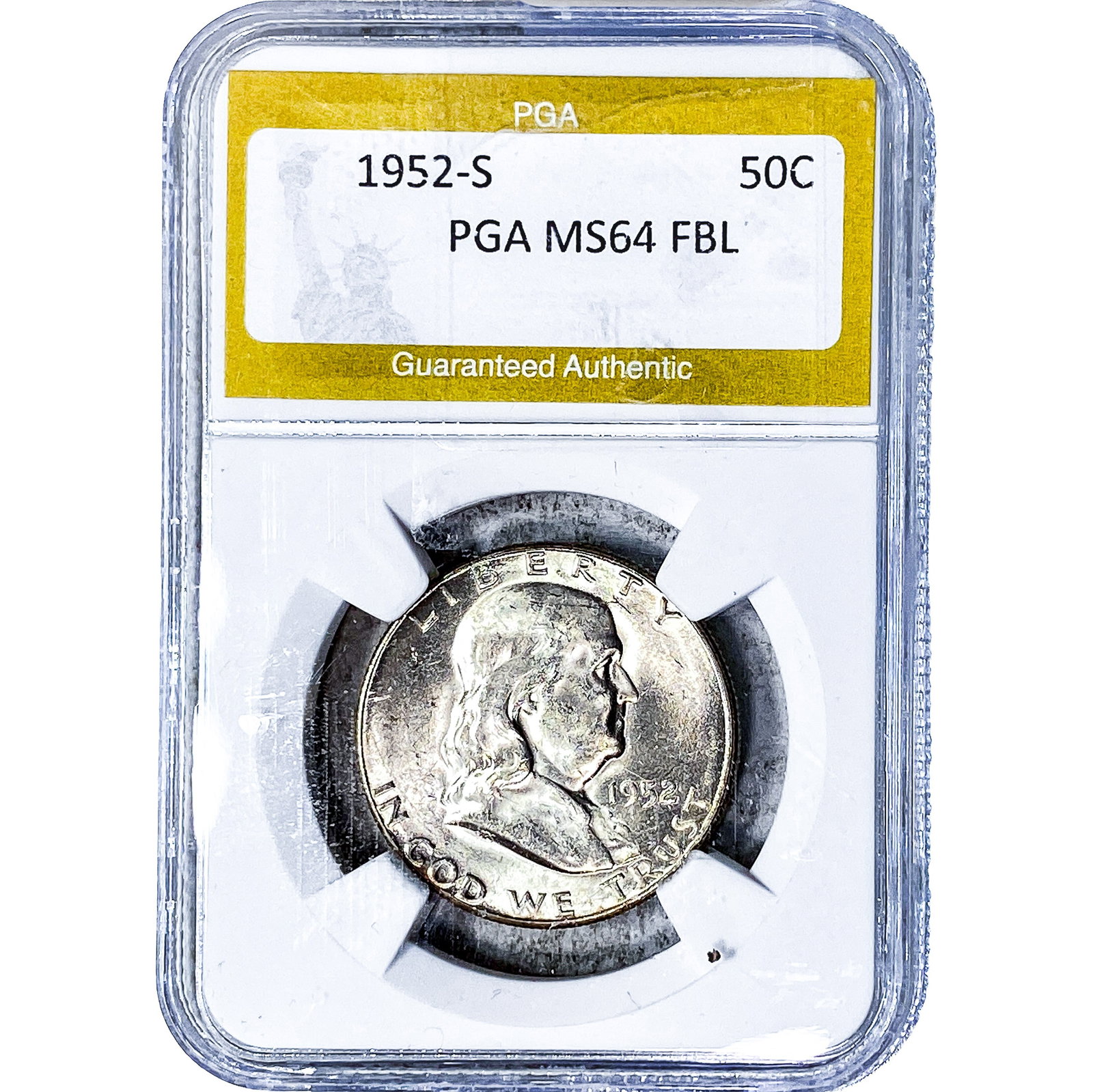 1925-S Franklin Half Dollar PGA MS64 FBL (1 of 2)