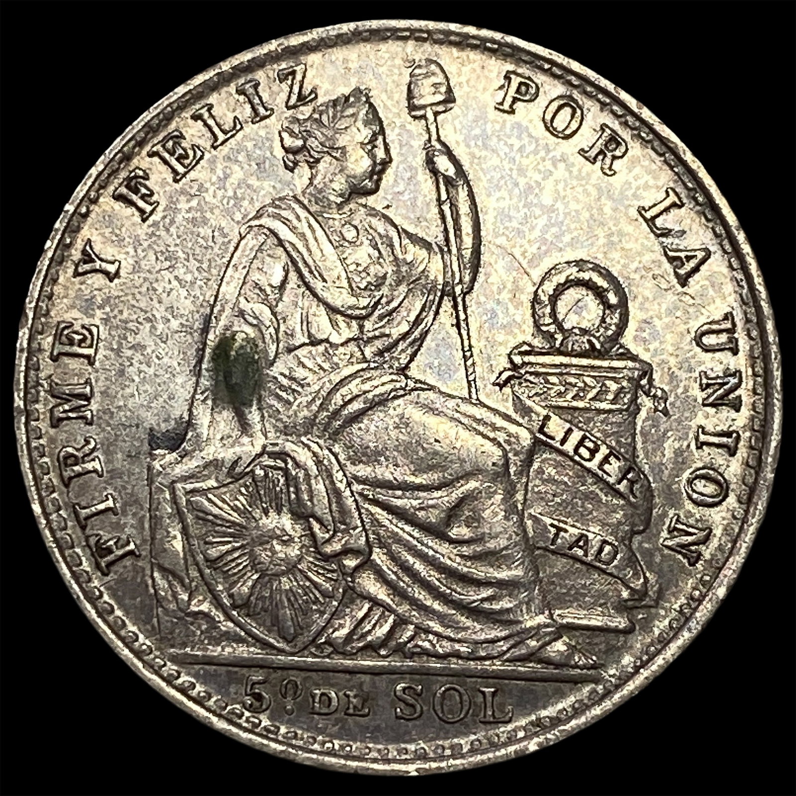 1907JF Peru Silver 1/5 Sol .1447oz ASW: 1907JF Peru Silver 1/5 Sol .1447oz ASW