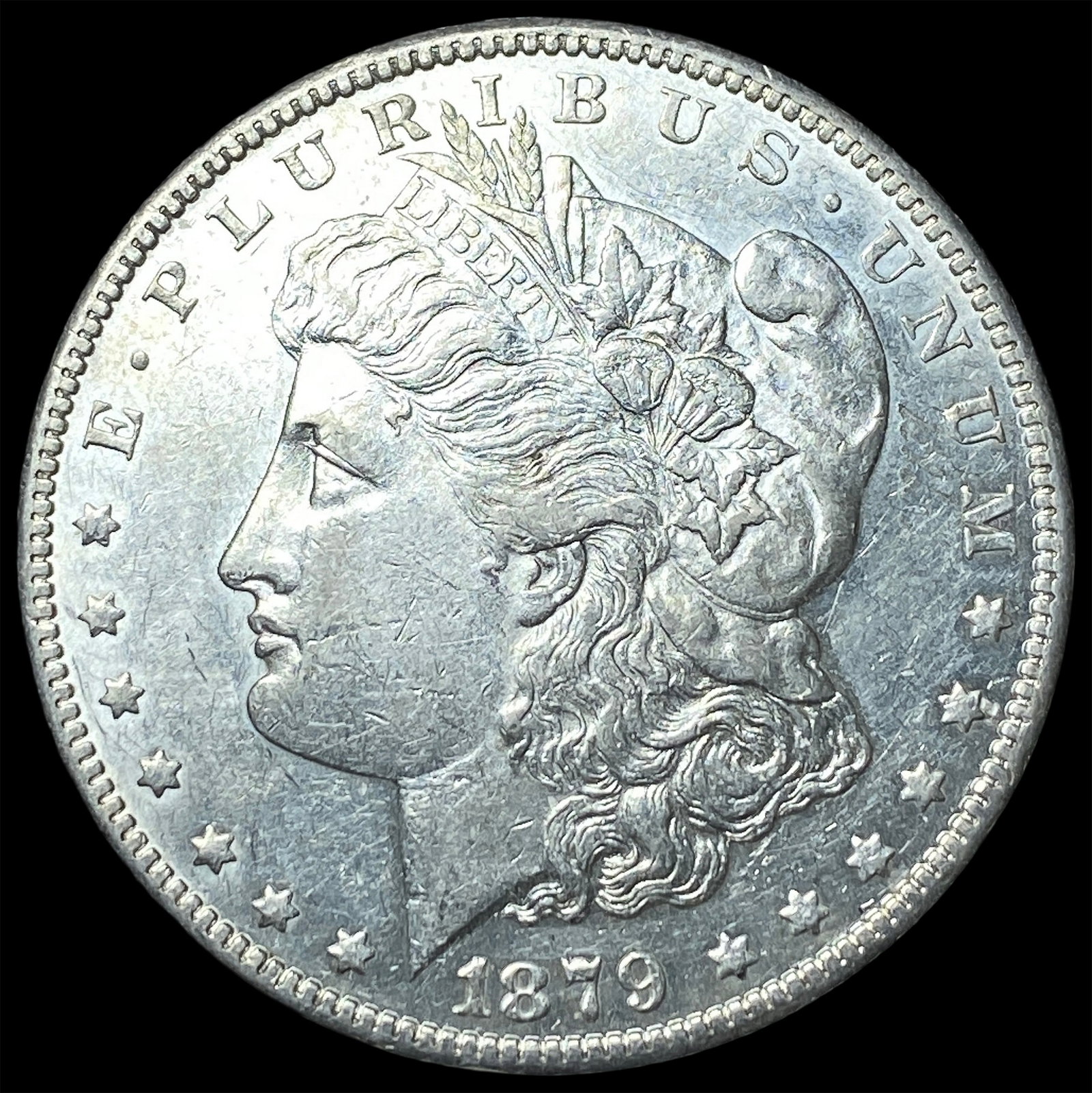 1879-S Rev 78 Silver Morgan Dollar CLOSELY UNCIRCULATED: 1879-S Rev 78 Silver Morgan Dollar CLOSELY UNCIRCULATED