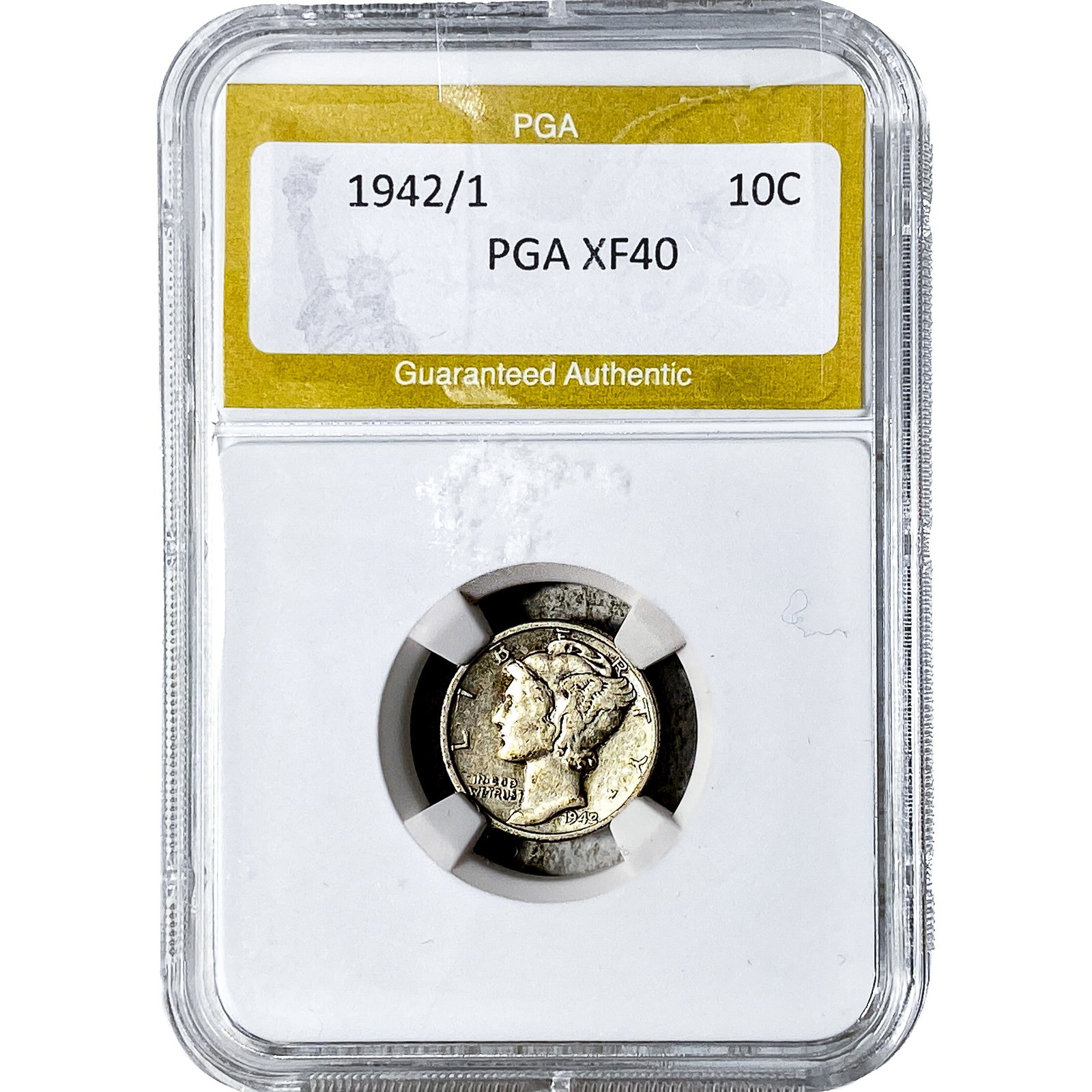 1942/1 Mercury Silver Dime PGA XF40 (1 of 2)