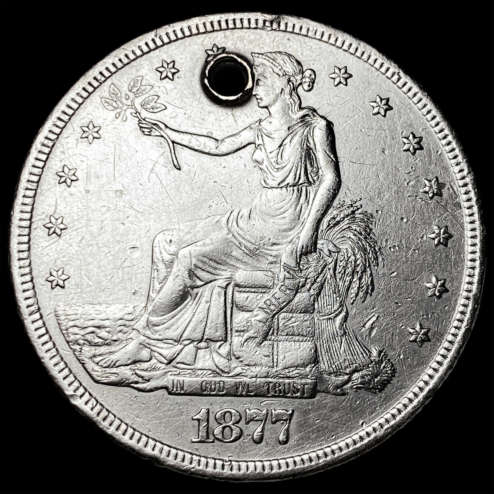 1877-S Silver Trade Dollar HIGH GRADE: 1877-S Silver Trade Dollar HIGH GRADE