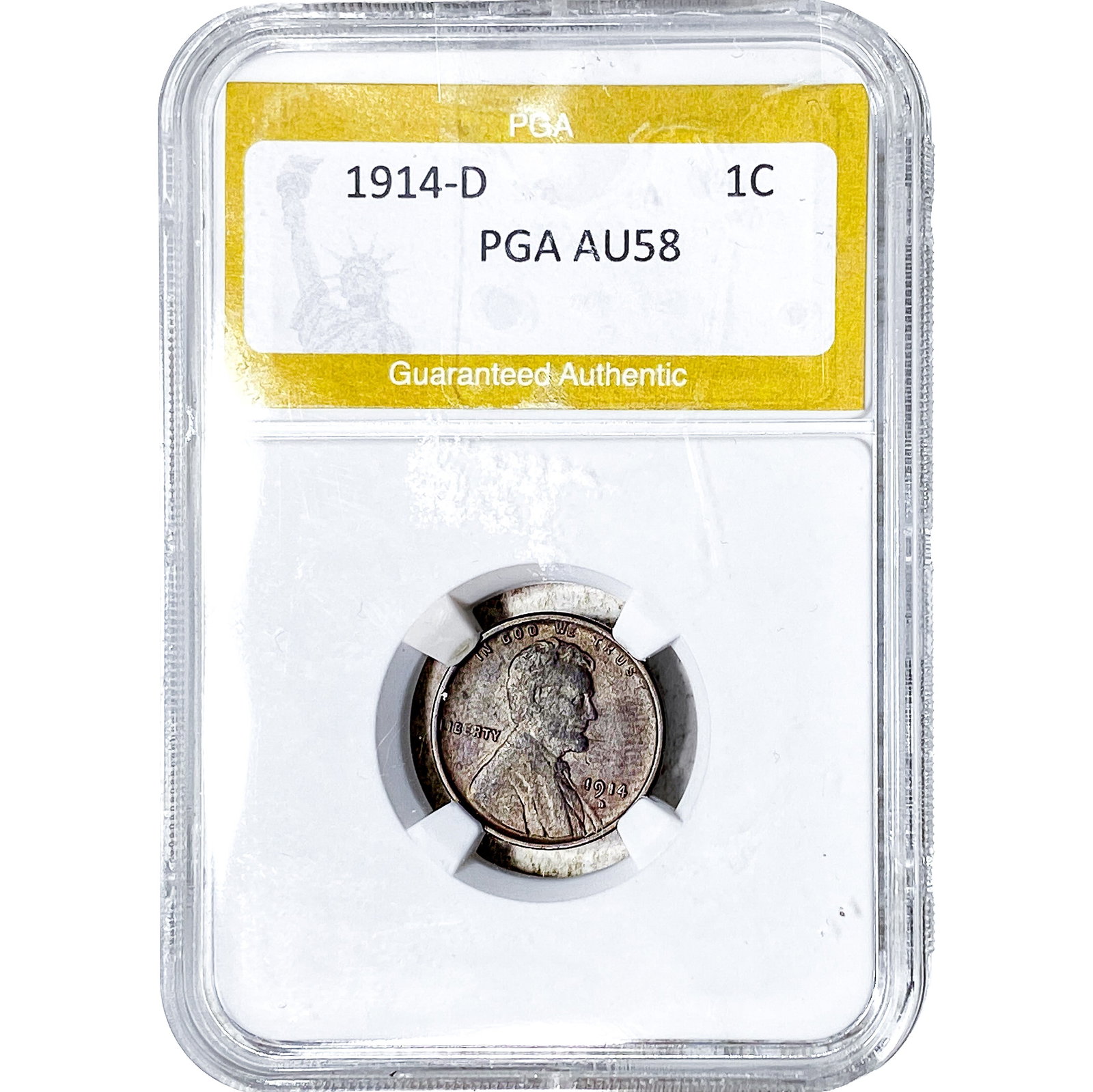 1914-D Wheat Cent PGA AU58 (1 of 2)