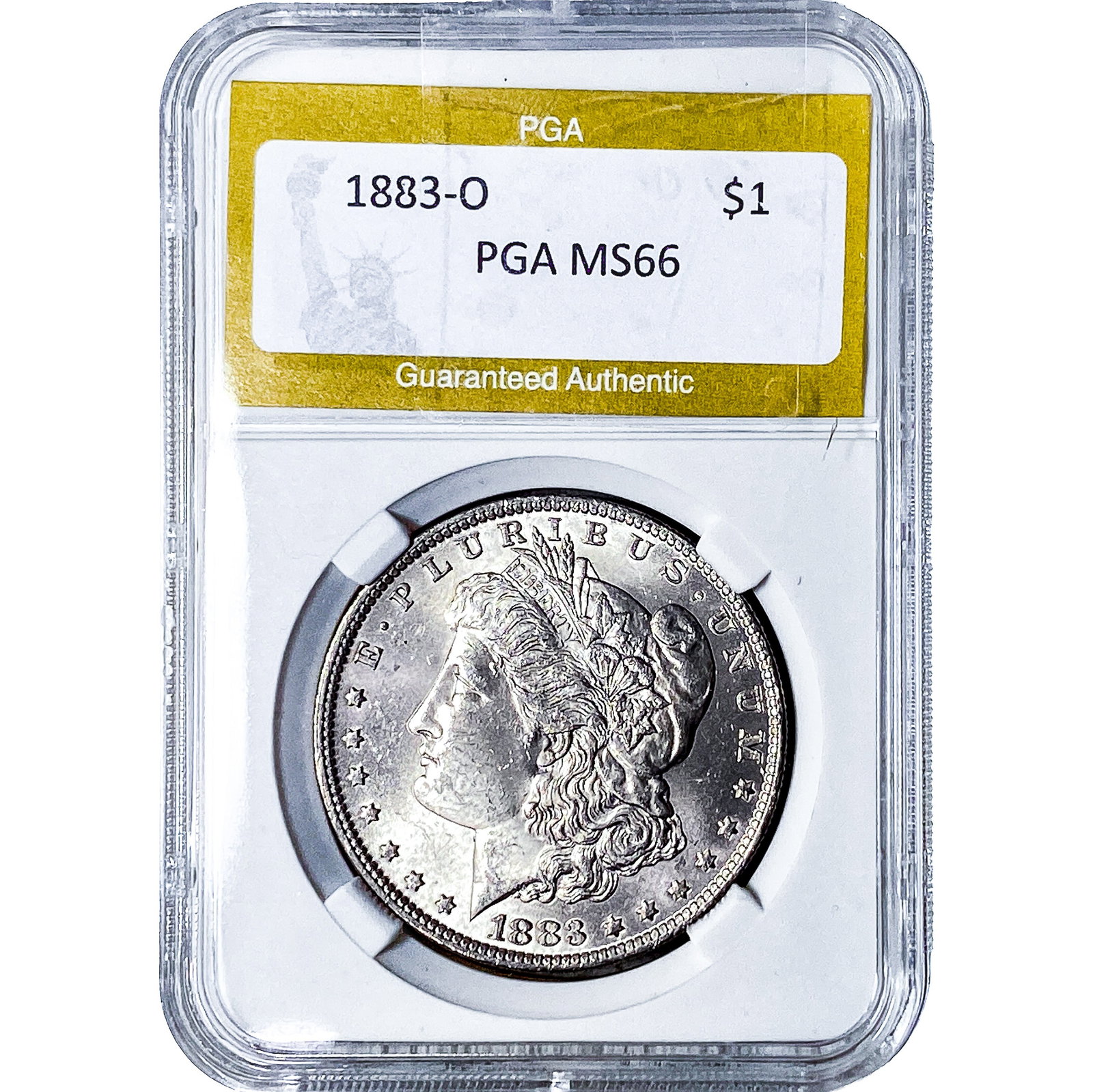1883-O Morgan Silver Dollar PGA MS66: 1883-O Morgan Silver Dollar PGA MS66