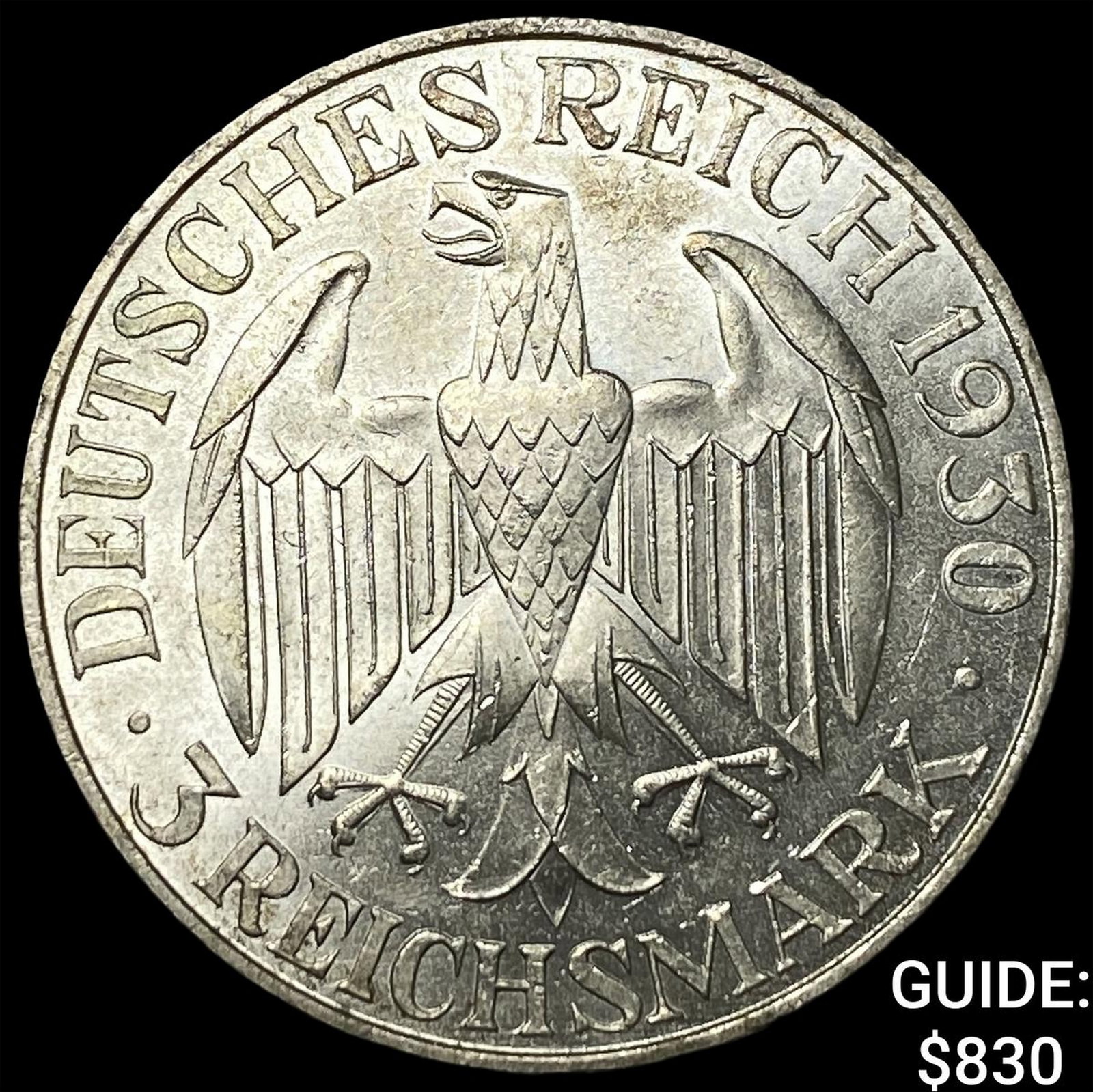 1930A Germany Silver 3 Reichsmark Graf Zeppelin (1 of 2)