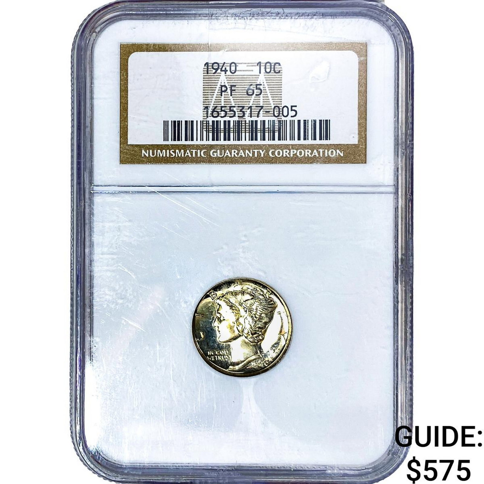 1940 Mercury Silver Dime NGC PF65 (1 of 2)