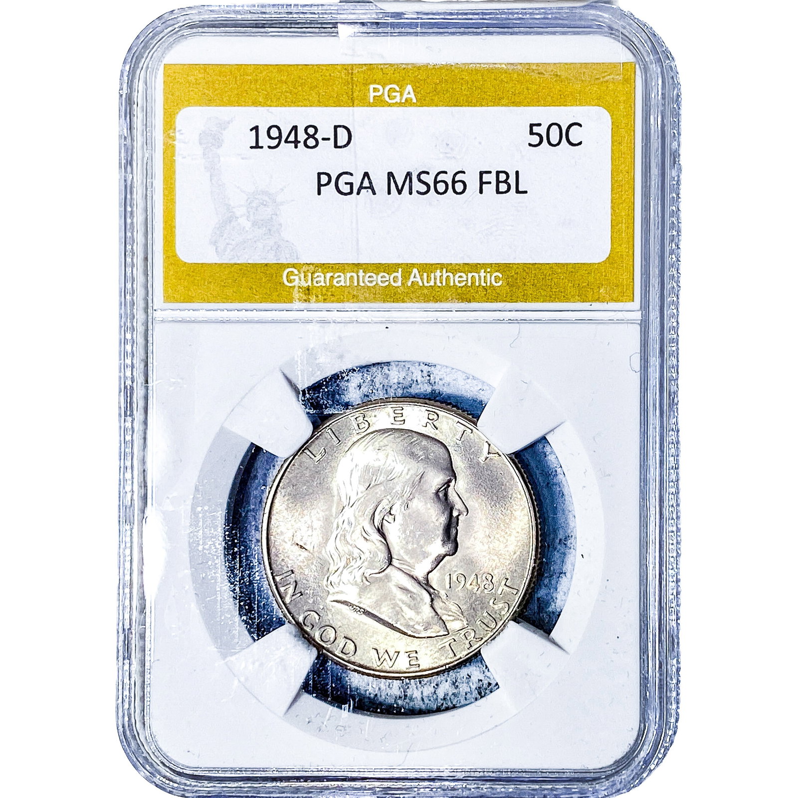 1948-D Franklin Half Dollar PGA MS66 FBL (1 of 2)