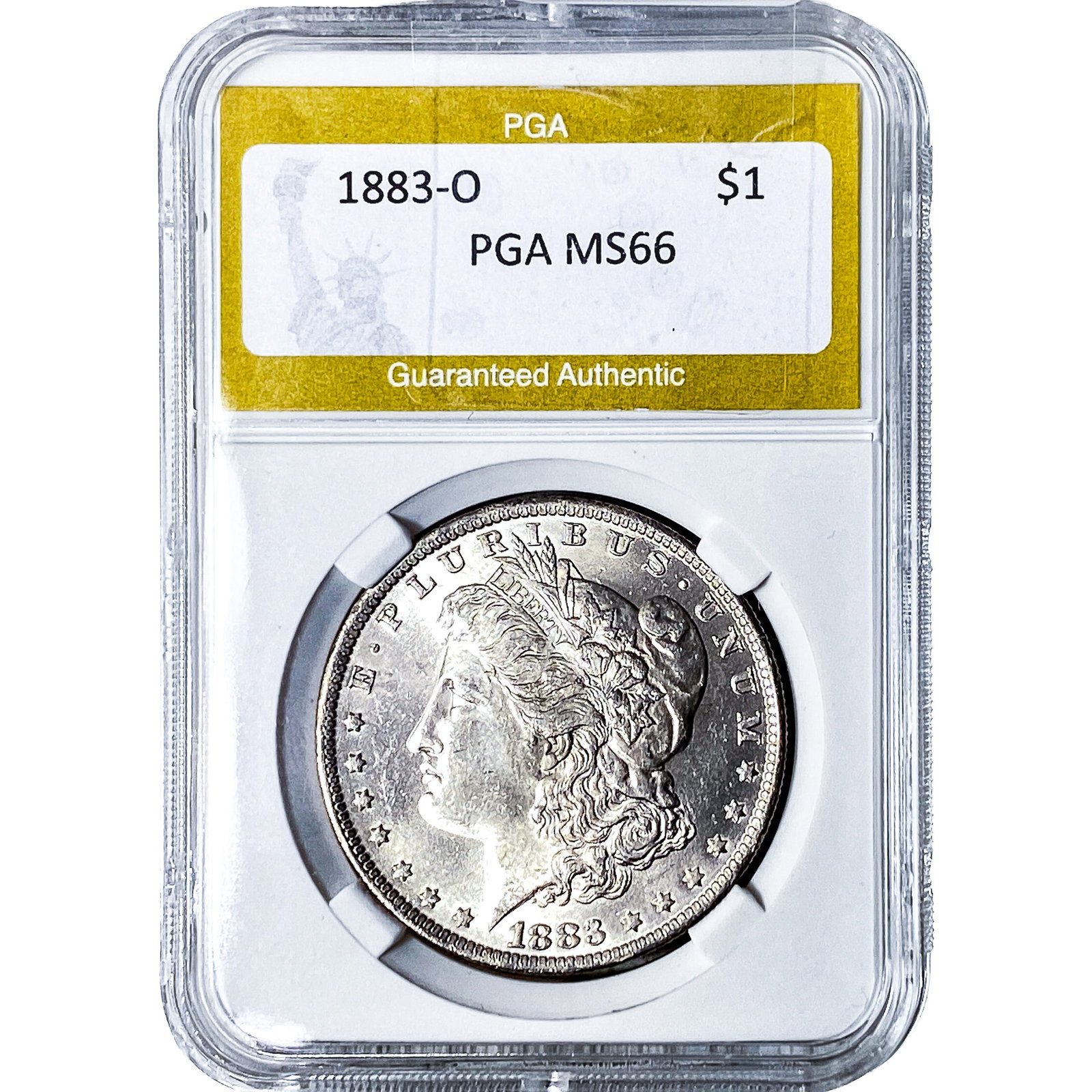 1883-O Morgan Silver Dollar PGA MS66: 1883-O Morgan Silver Dollar PGA MS66