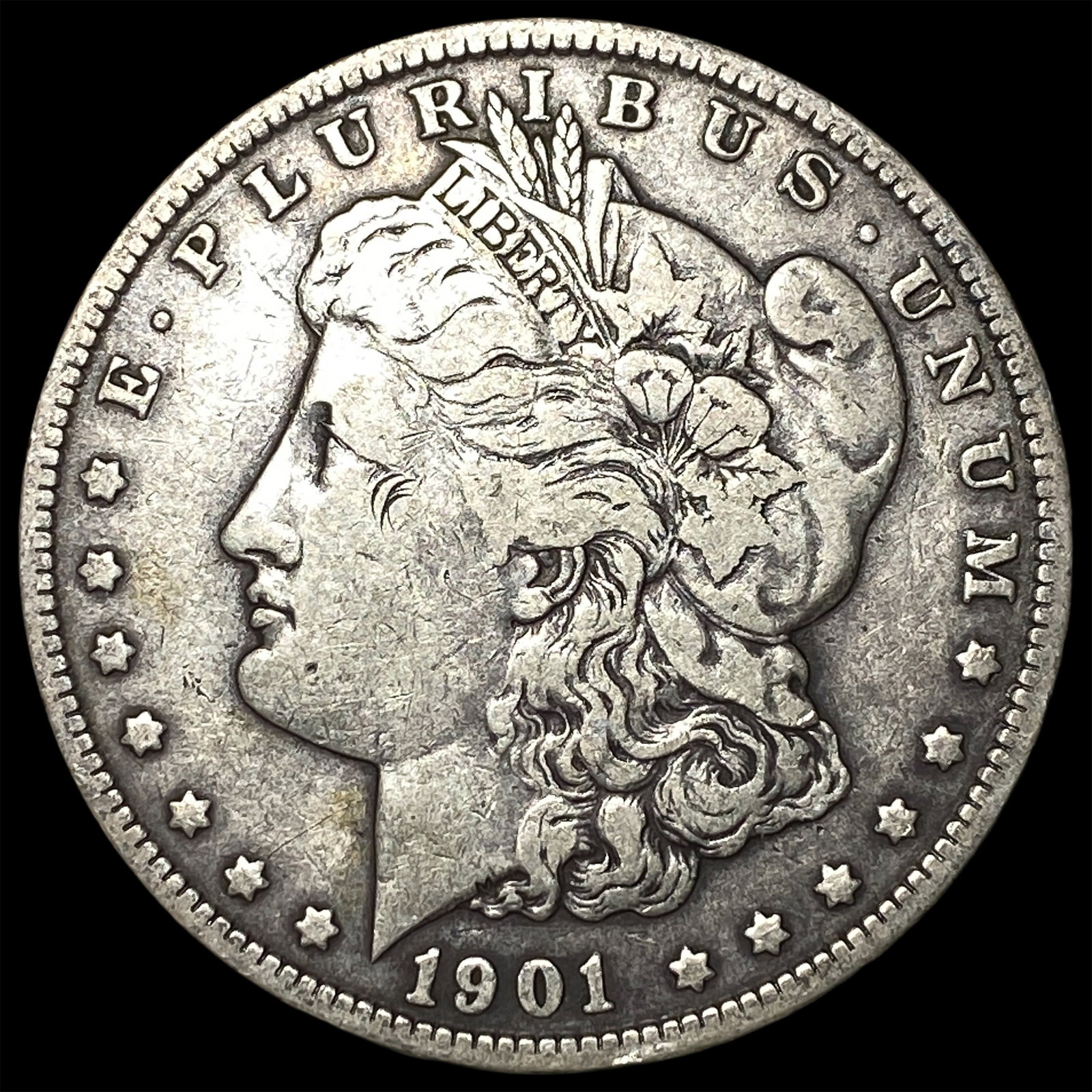 1901 Silver Morgan Dollar NEARLY UNCIRCULATED: 1901 Silver Morgan Dollar NEARLY UNCIRCULATED