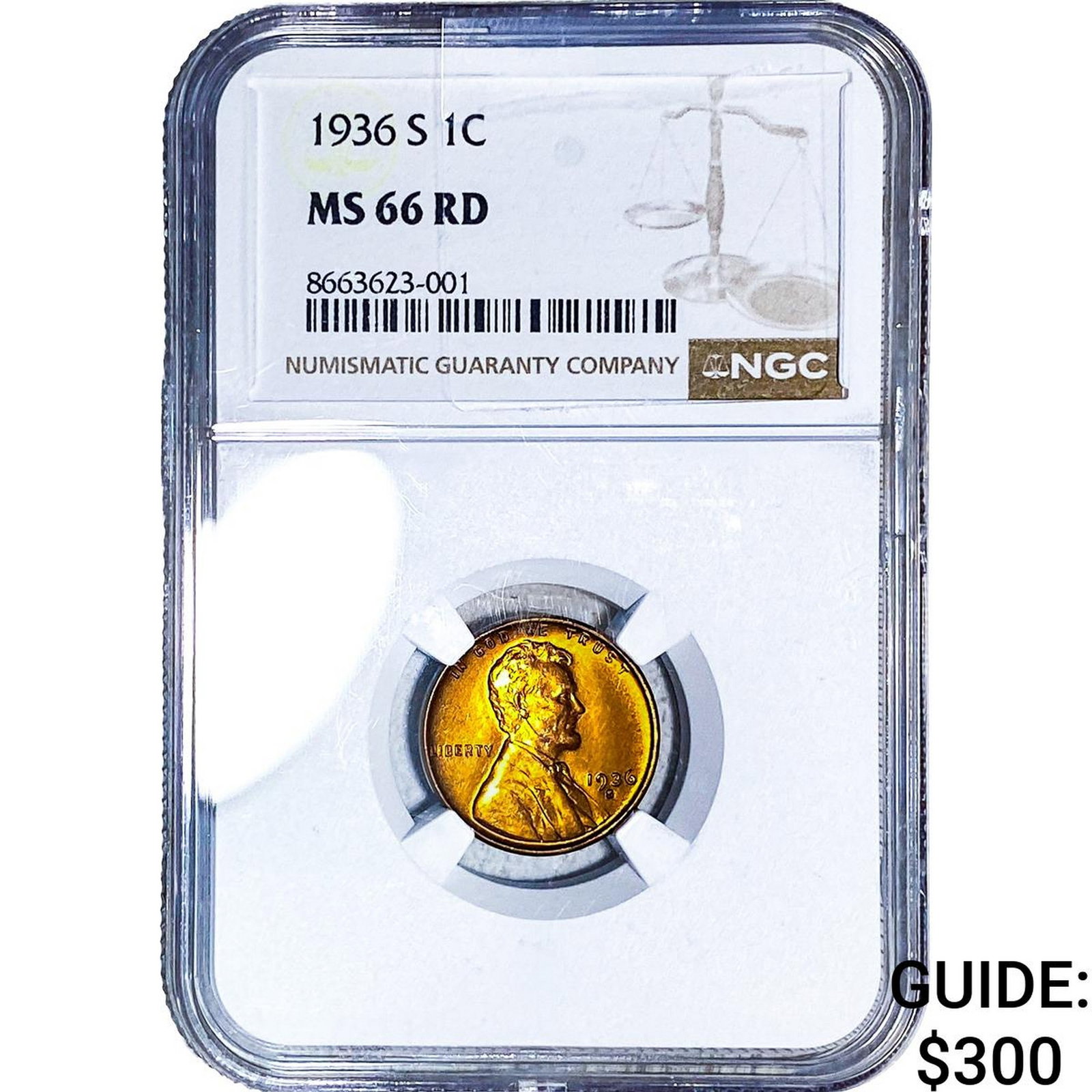 1936 Wheat Cent NGC MS66 RD (1 of 2)