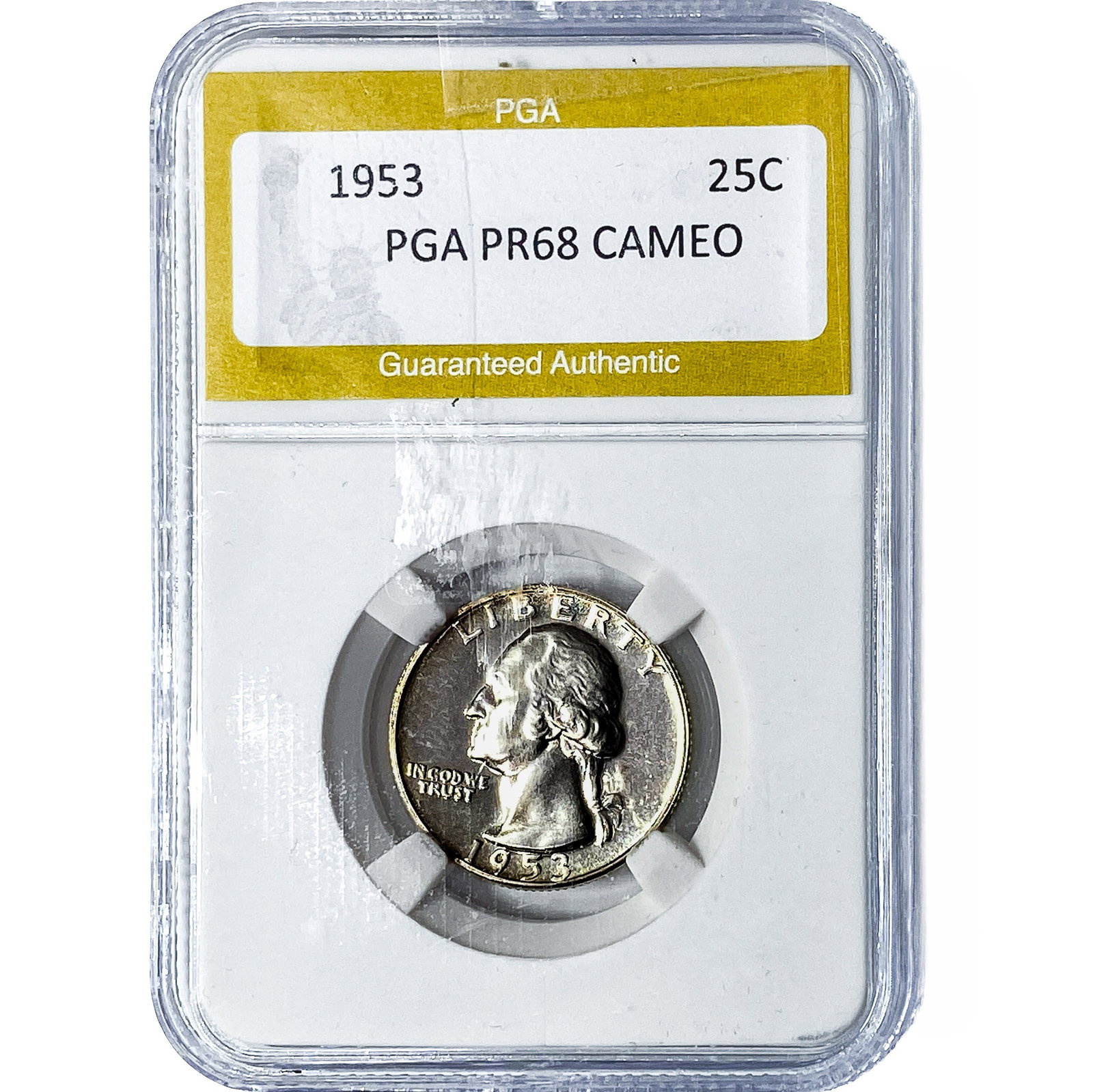 1953 Washington Silver Quarter PGA PR68 Cameo: 1953 Washington Silver Quarter PGA PR68 Cameo
