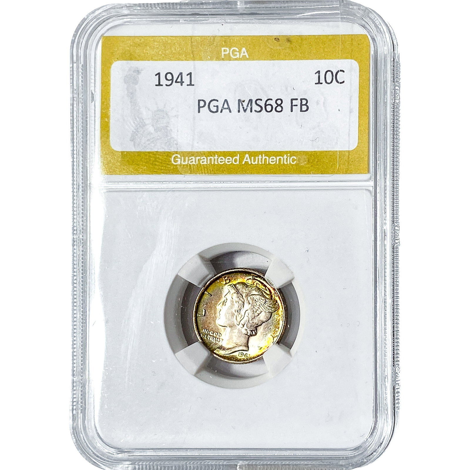 1941 Mercury Silver Dime PGA MS68 FB (1 of 2)