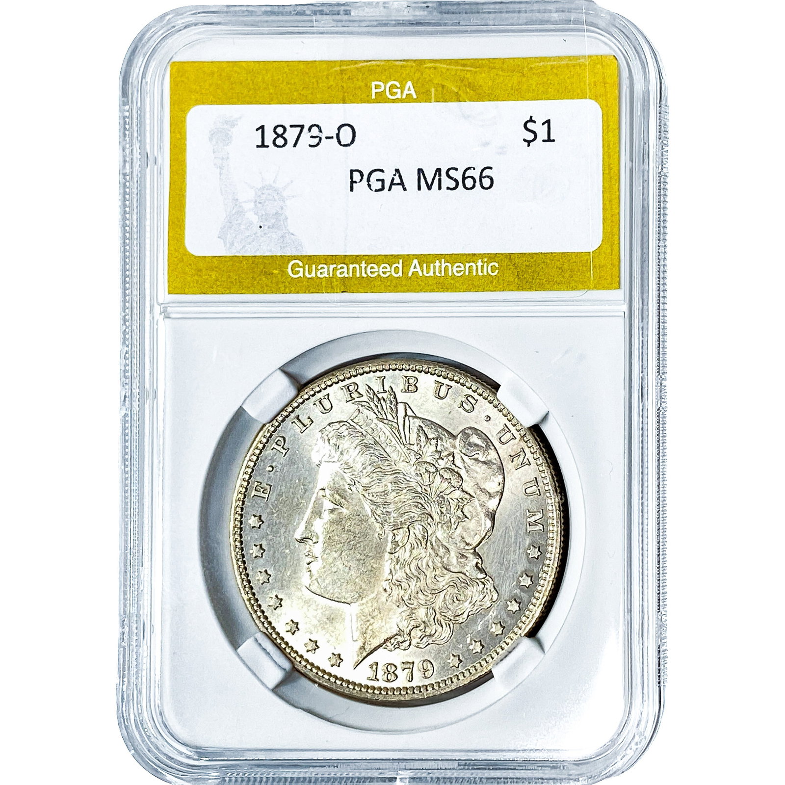 1879-O Morgan Silver Dollar PGA MS66: 1879-O Morgan Silver Dollar PGA MS66
