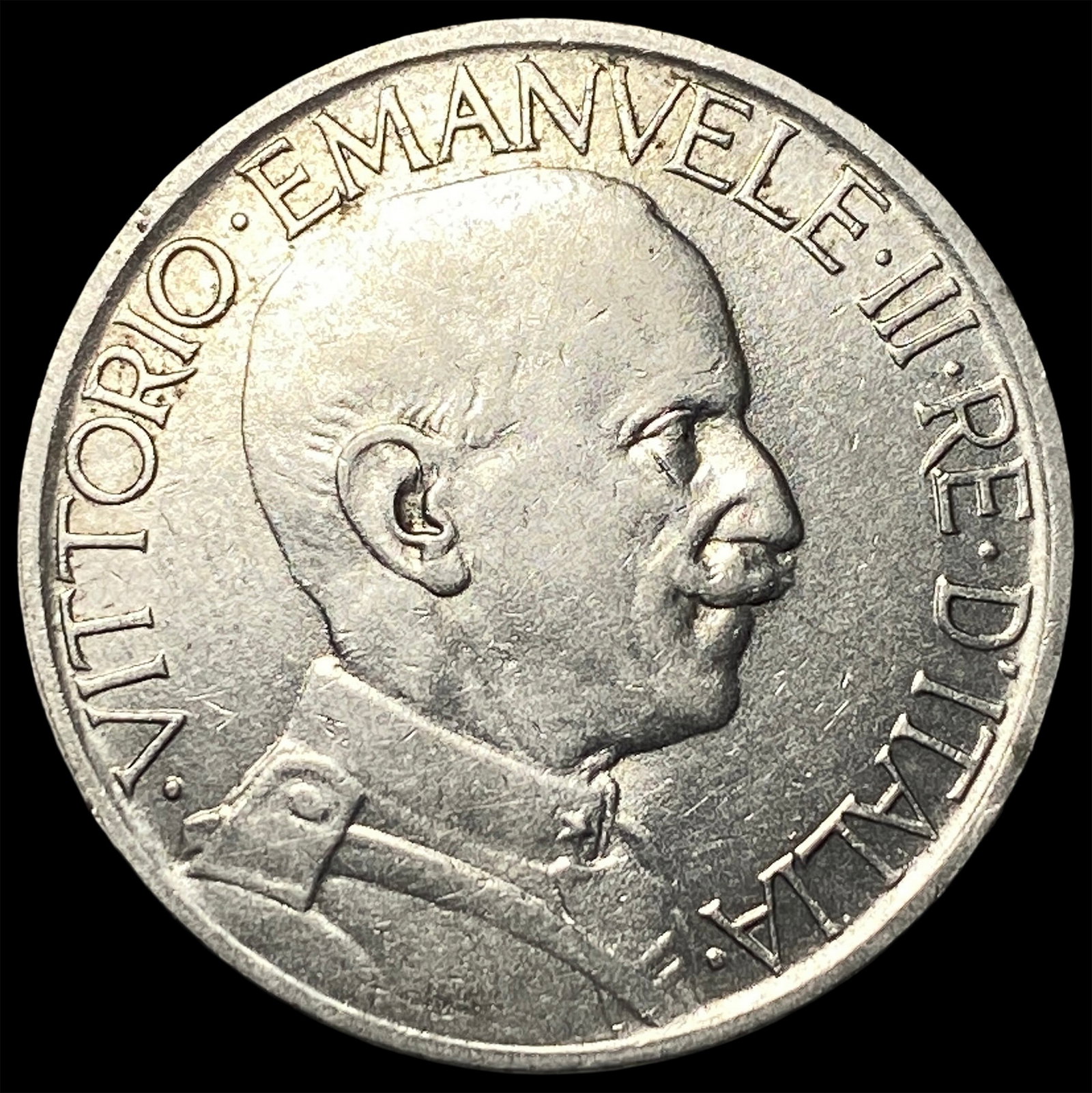 1924R Italy Vittorio Emanuele II Nickel 2 Lire (1 of 2)