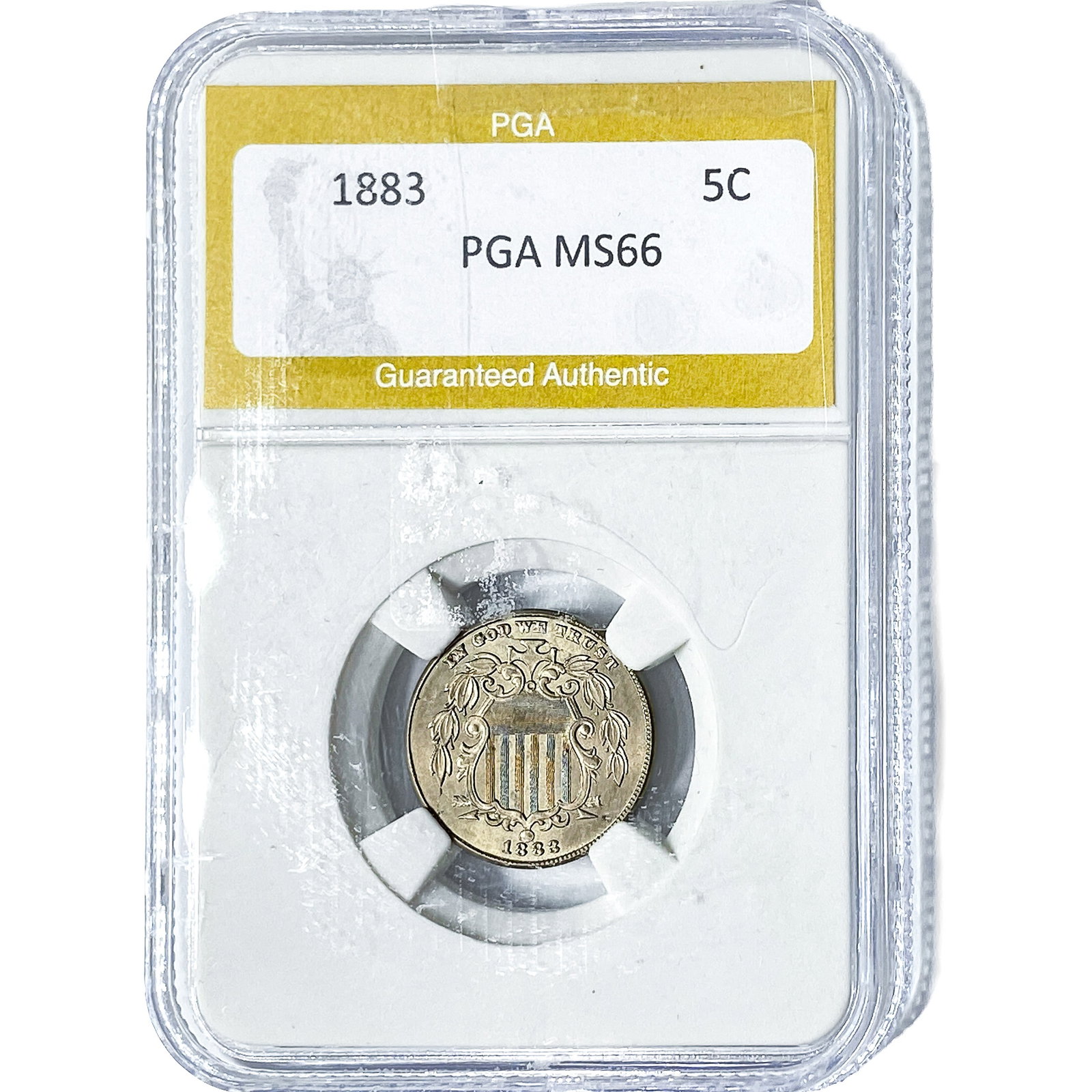 1883 Shield Nickel PGA MS66 (1 of 2)