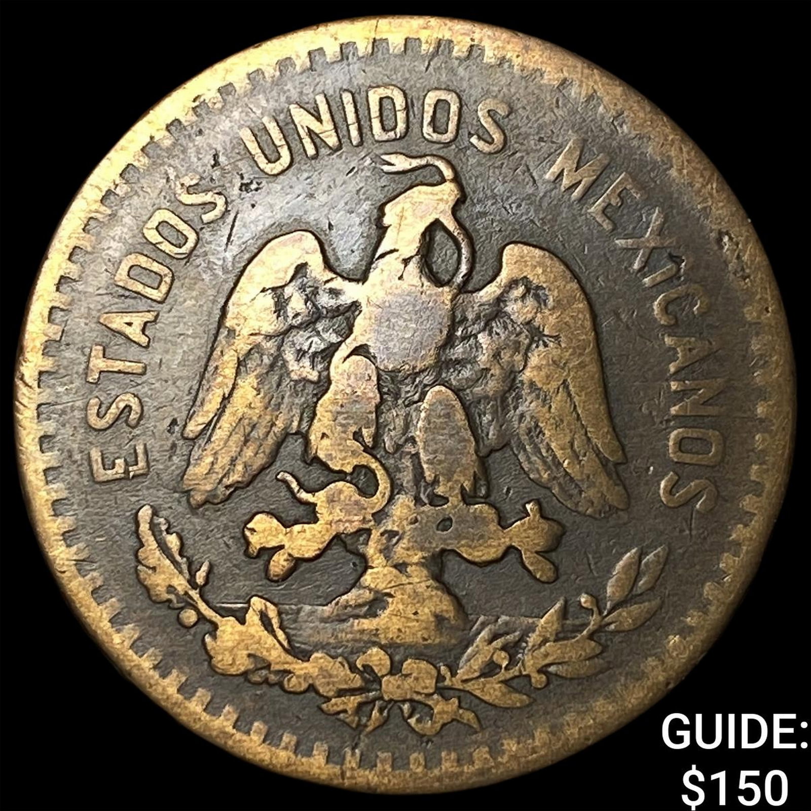 1917 Mexico Bronze 5 Centavos Key Date (1 of 2)