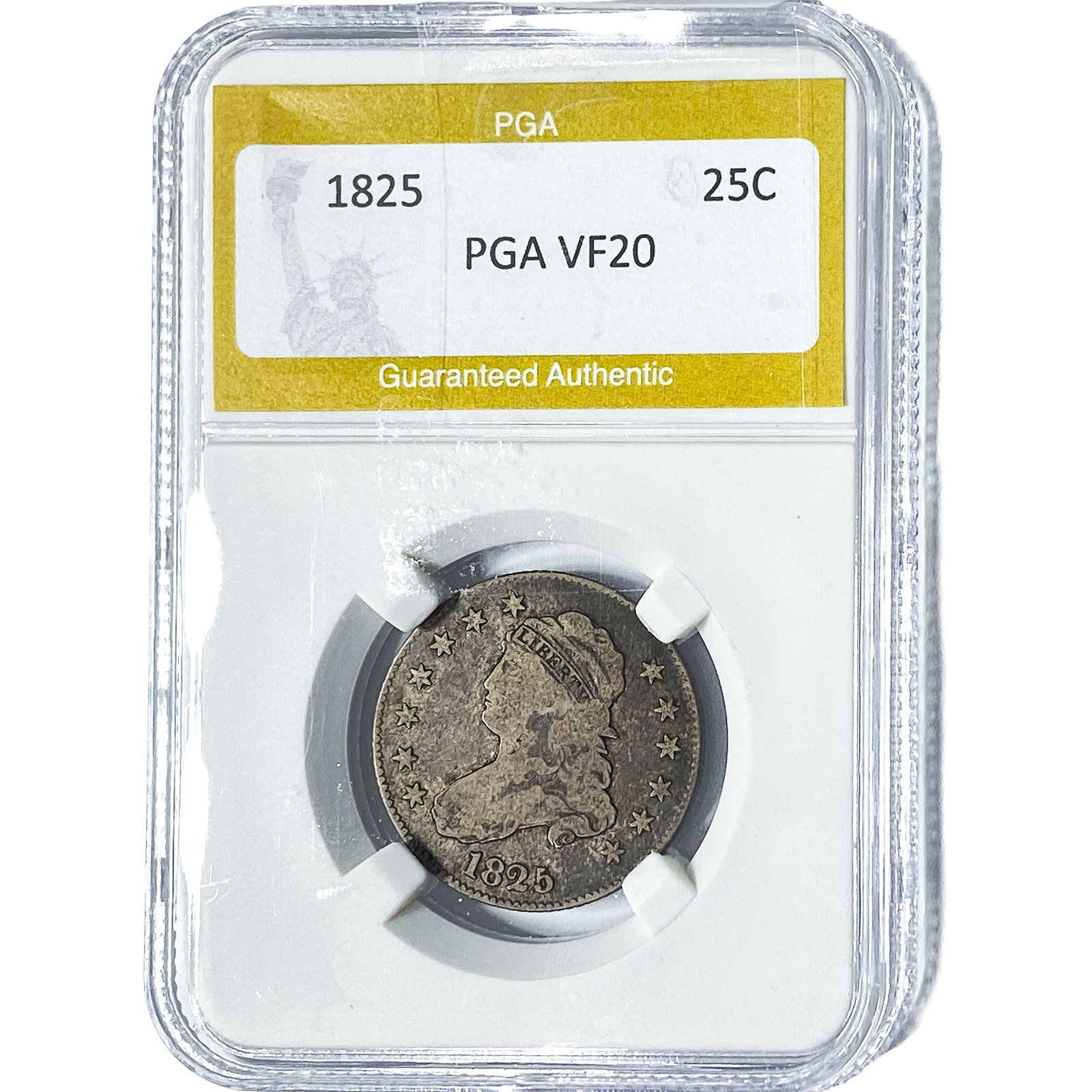 1825 Capped Bust Quarter PGA VF20 (1 of 2)