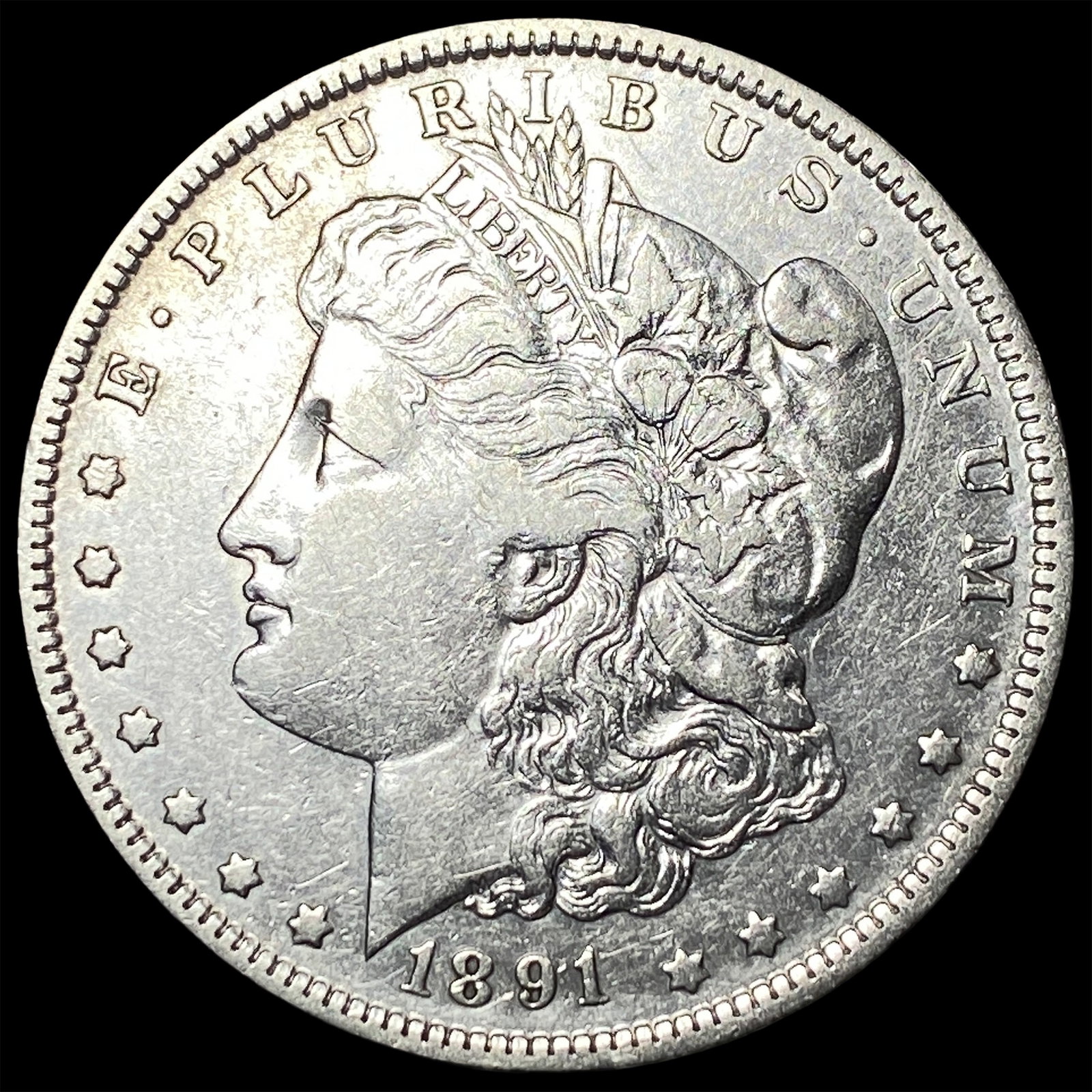 1891-O Morgan Silver Dollar CLOSELY UNCIRCULATED: 1891-O Morgan Silver Dollar CLOSELY UNCIRCULATED