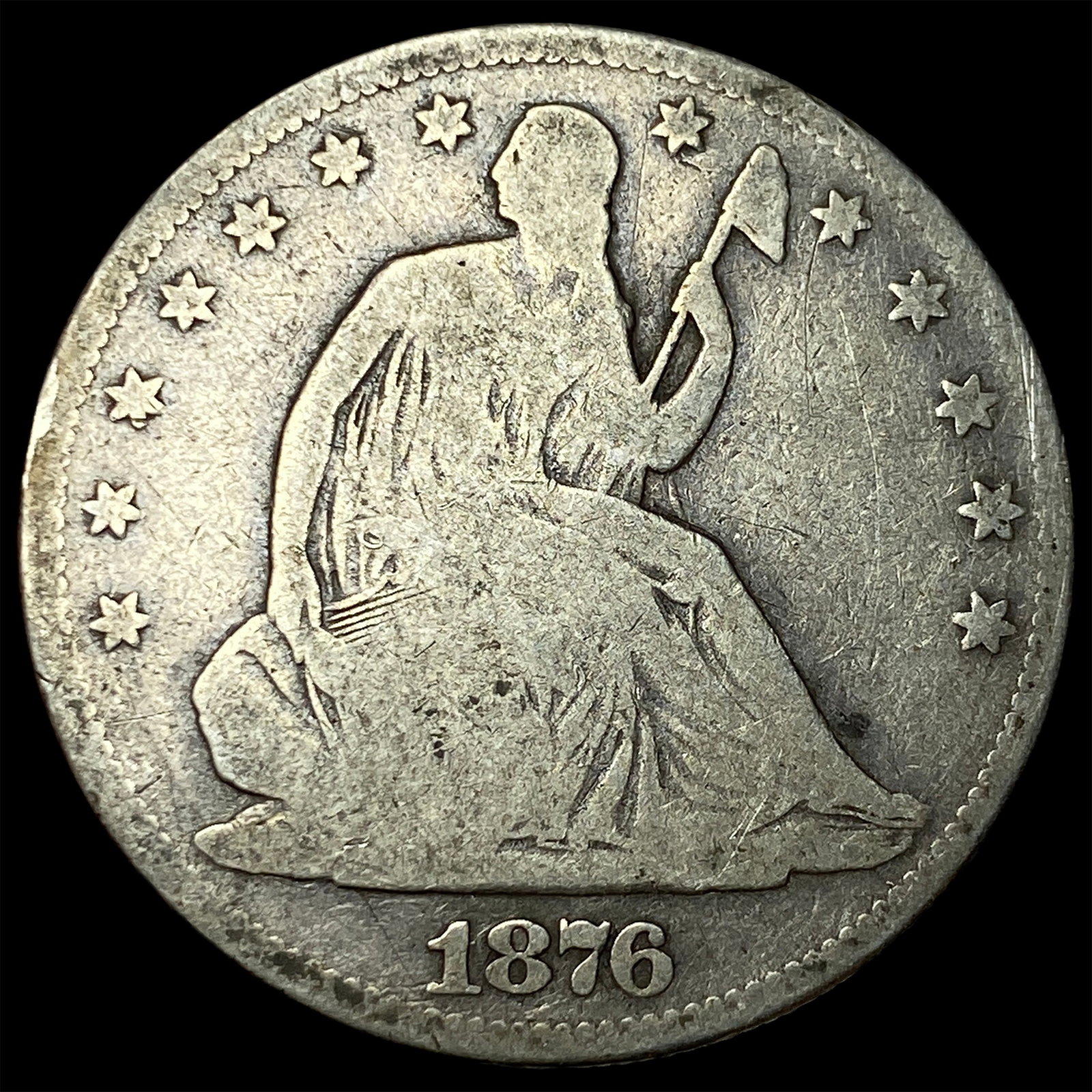 1876 Seated Liberty Half Dollar NICELY CIRCULATED: 1876 Seated Liberty Half Dollar NICELY CIRCULATED