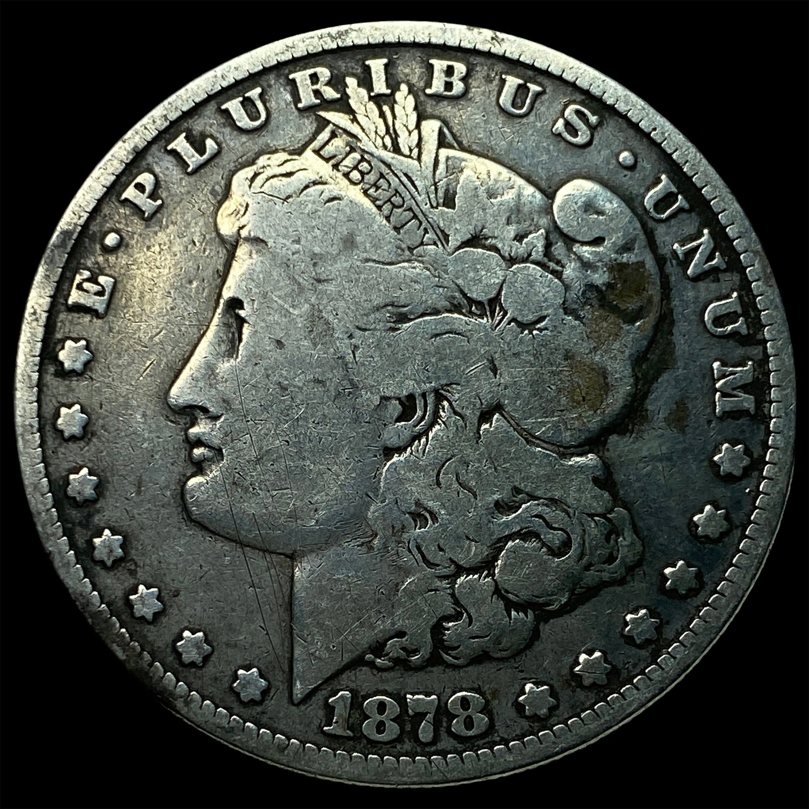 1878 8tf Silver Morgan Dollar LIGHTLY CIRCULATED: 1878 8tf Silver Morgan Dollar LIGHTLY CIRCULATED