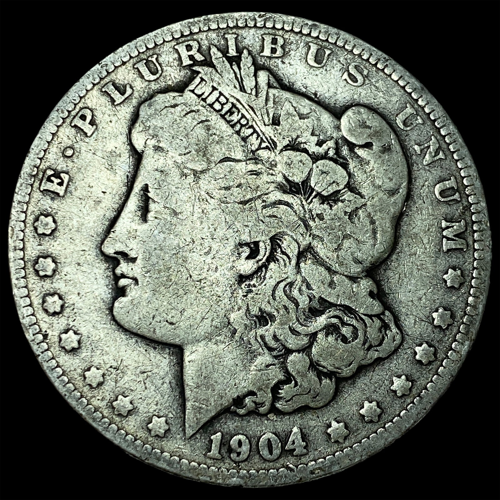 1904 Morgan Silver Dollar LIGHTLY CIRCULATED: 1904 Morgan Silver Dollar LIGHTLY CIRCULATED