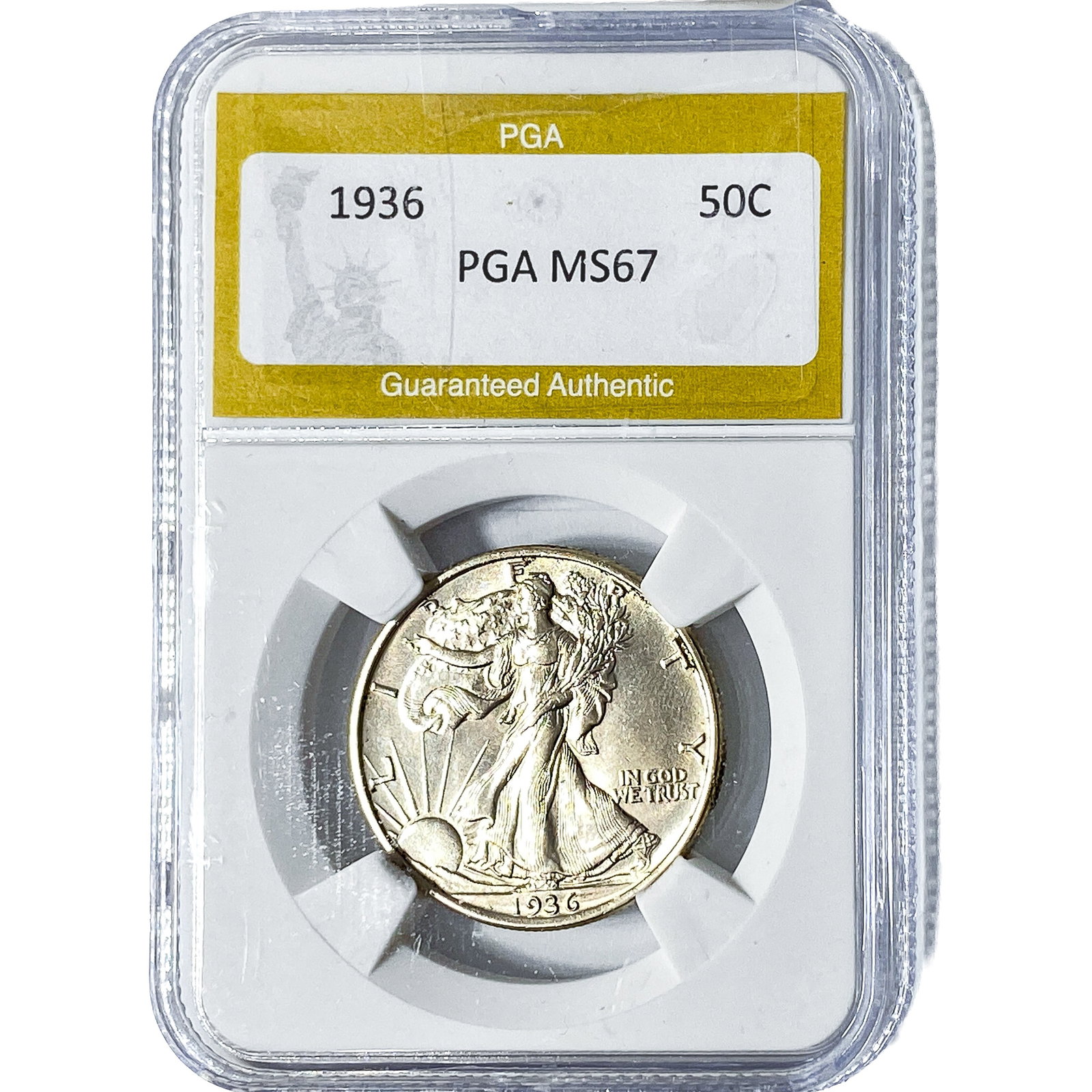 1936 Walking Liberty Half Dollar PGA MS67 (1 of 2)
