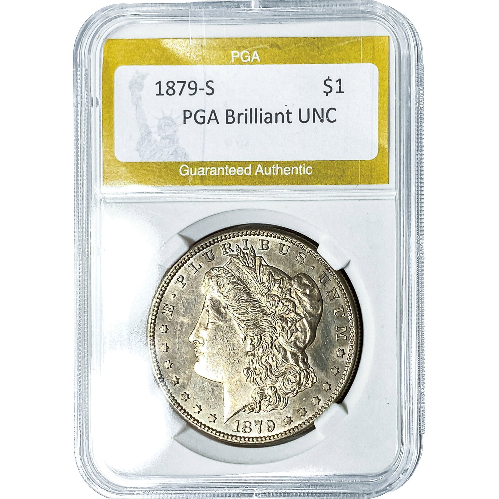 1879-S Morgan Silver Dollar PGA BU: 1879-S Morgan Silver Dollar PGA BU