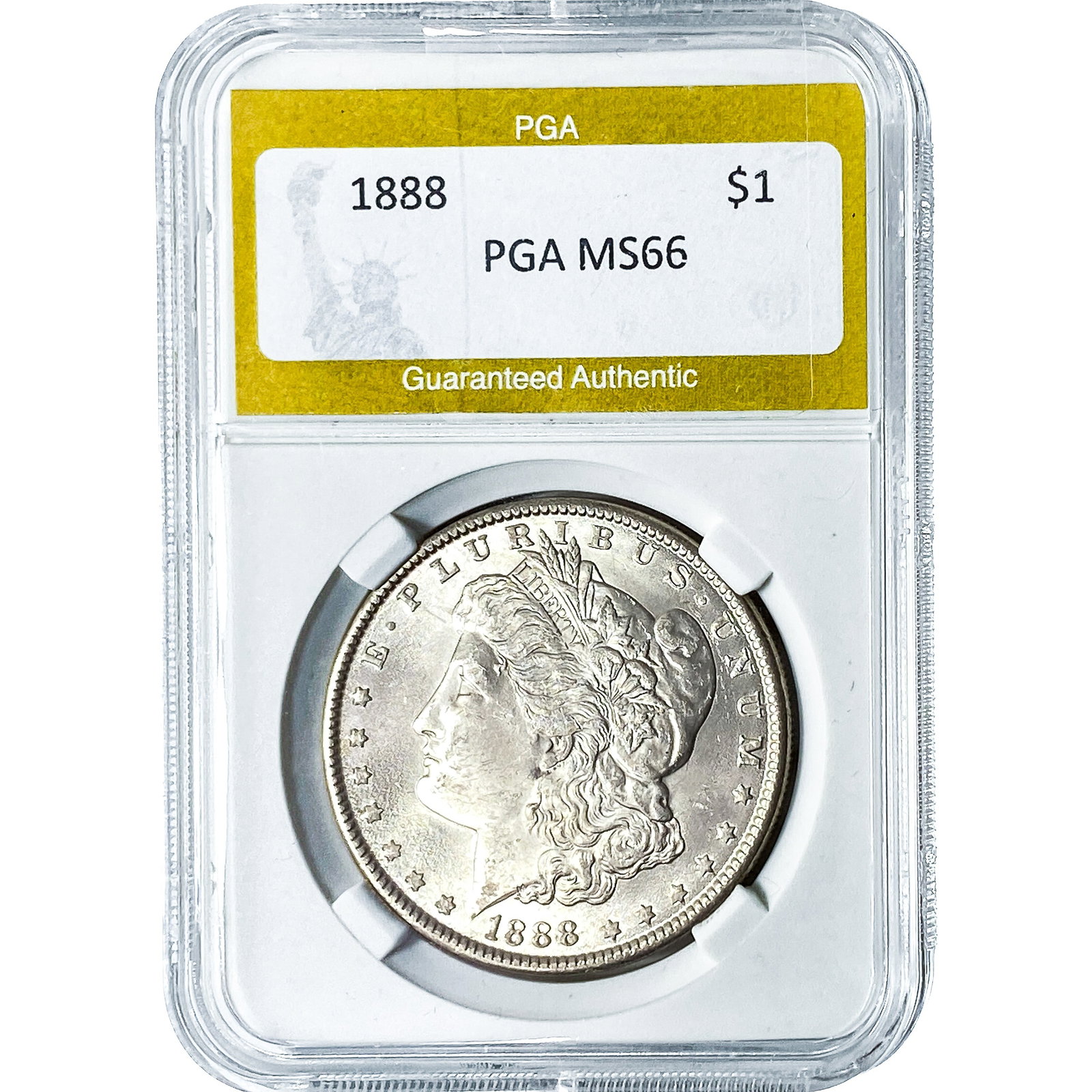 1888 Morgan Silver Dollar PGA MS66: 1888 Morgan Silver Dollar PGA MS66