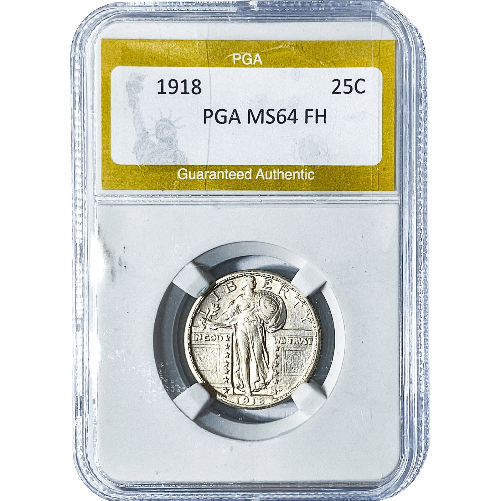 1918 Standing Liberty Quarter PGA MS64 FH (1 of 2)