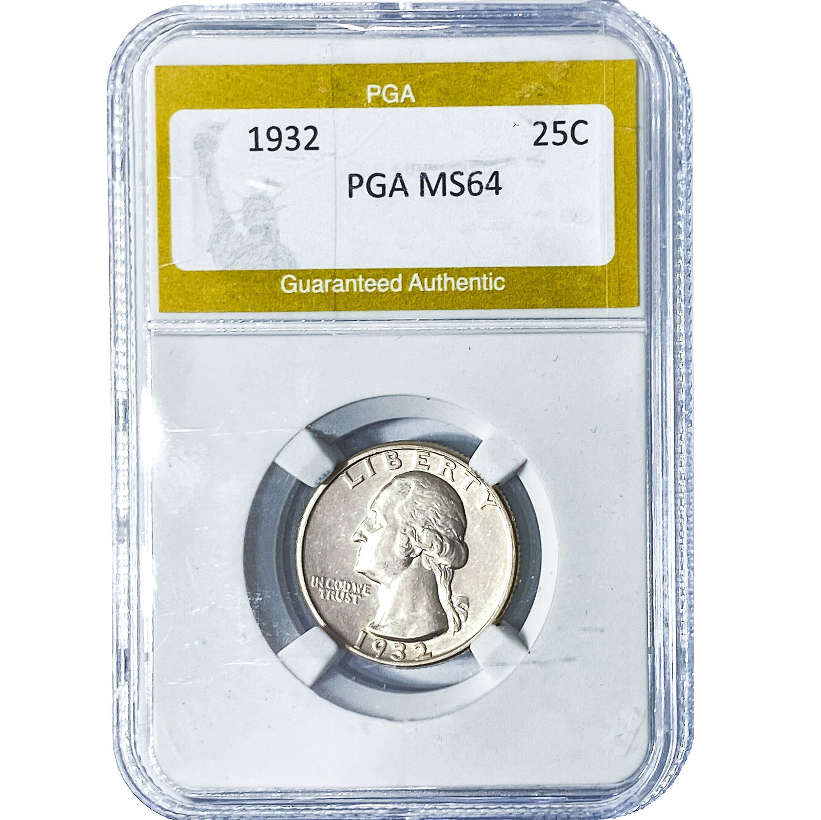 1932 Washington Silver Quarter PGA MS64: 1932 Washington Silver Quarter PGA MS64